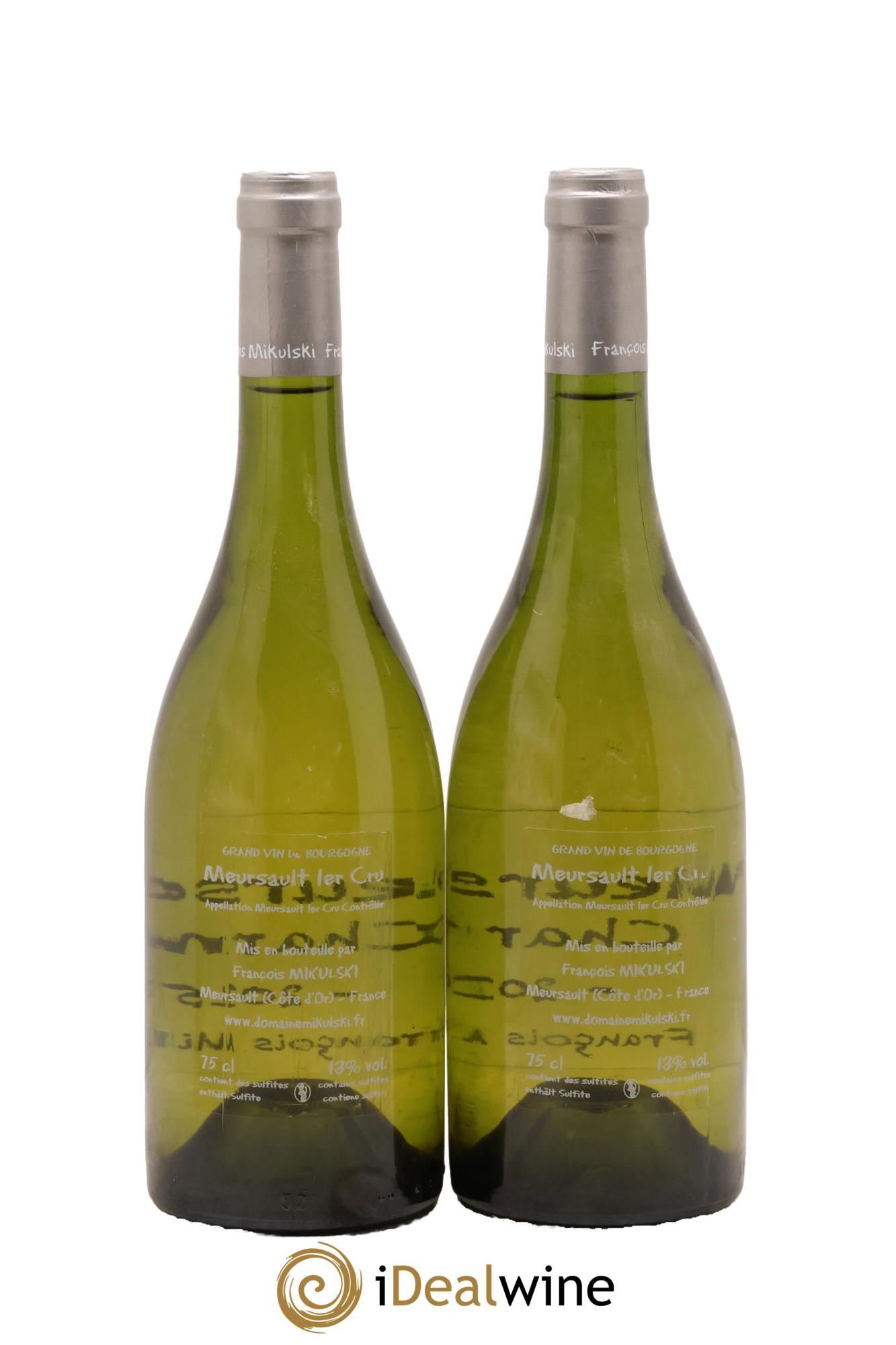 Meursault 1er Cru Charmes François Mikulski 2015 - Lot de 2 bouteilles - 1
