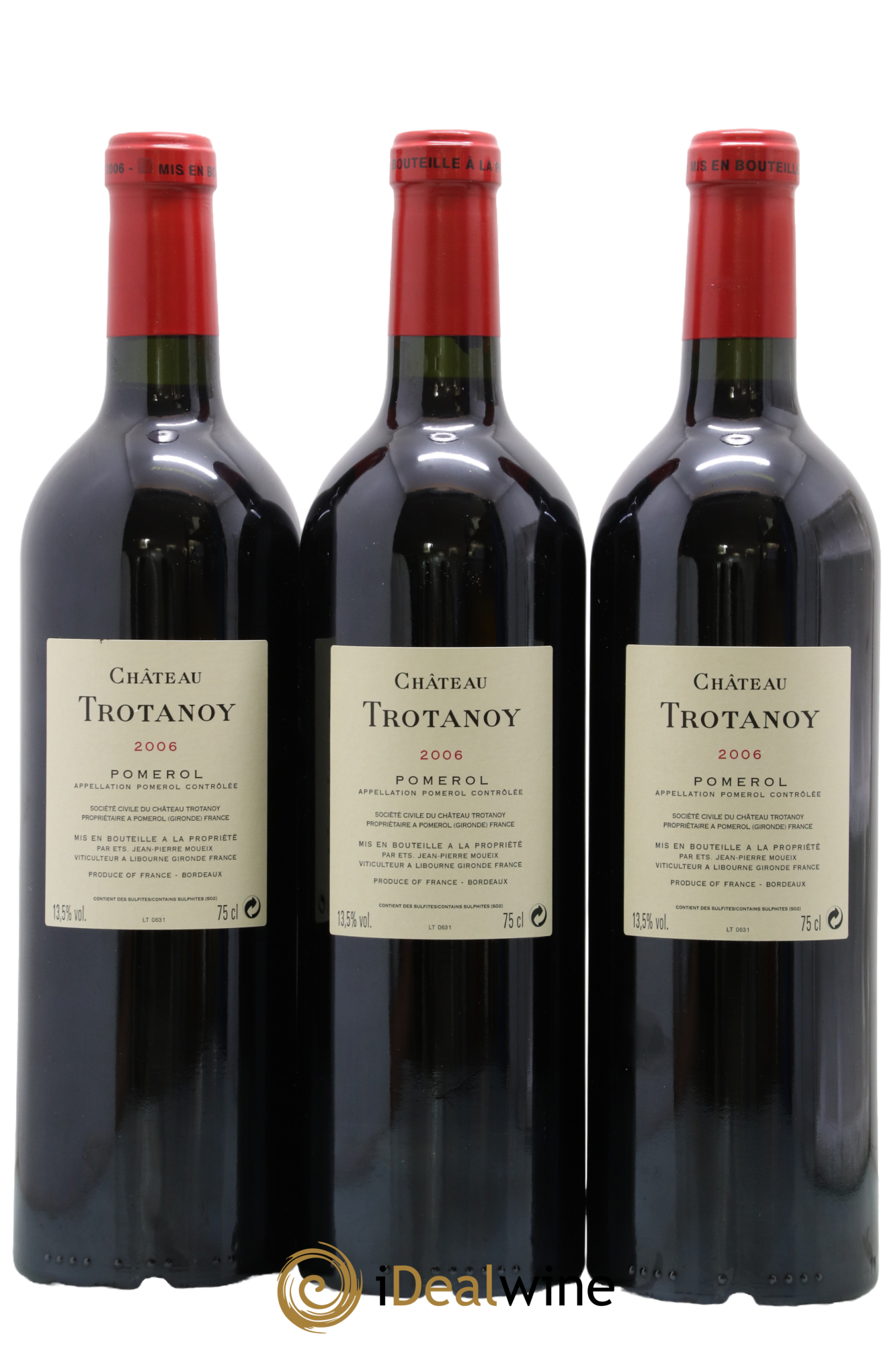 Château Trotanoy 2006 - Lot of 3 bottles - 1