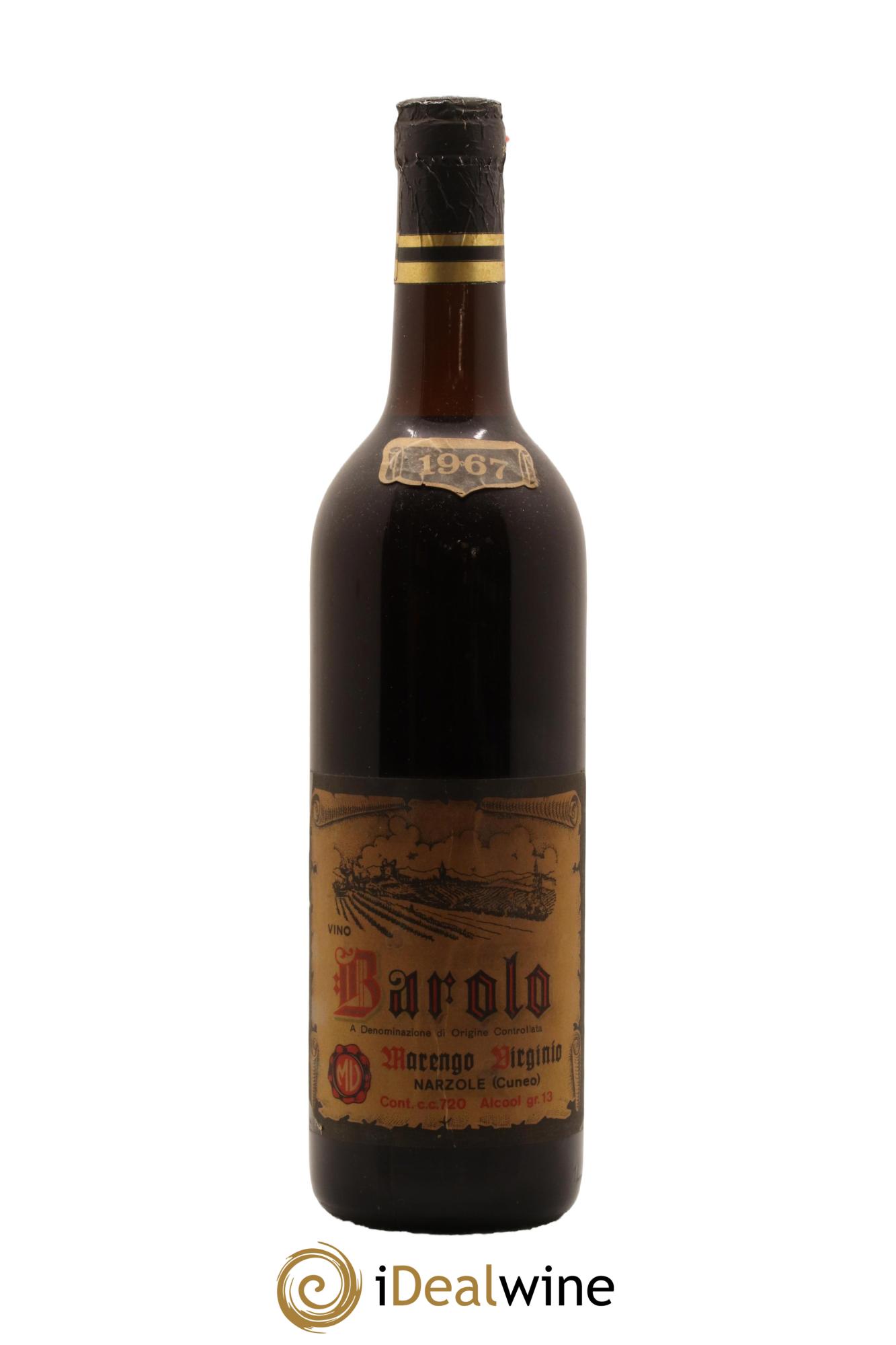 Barolo Virginio Marengo 1967 - Lot de 1 bouteille - 0