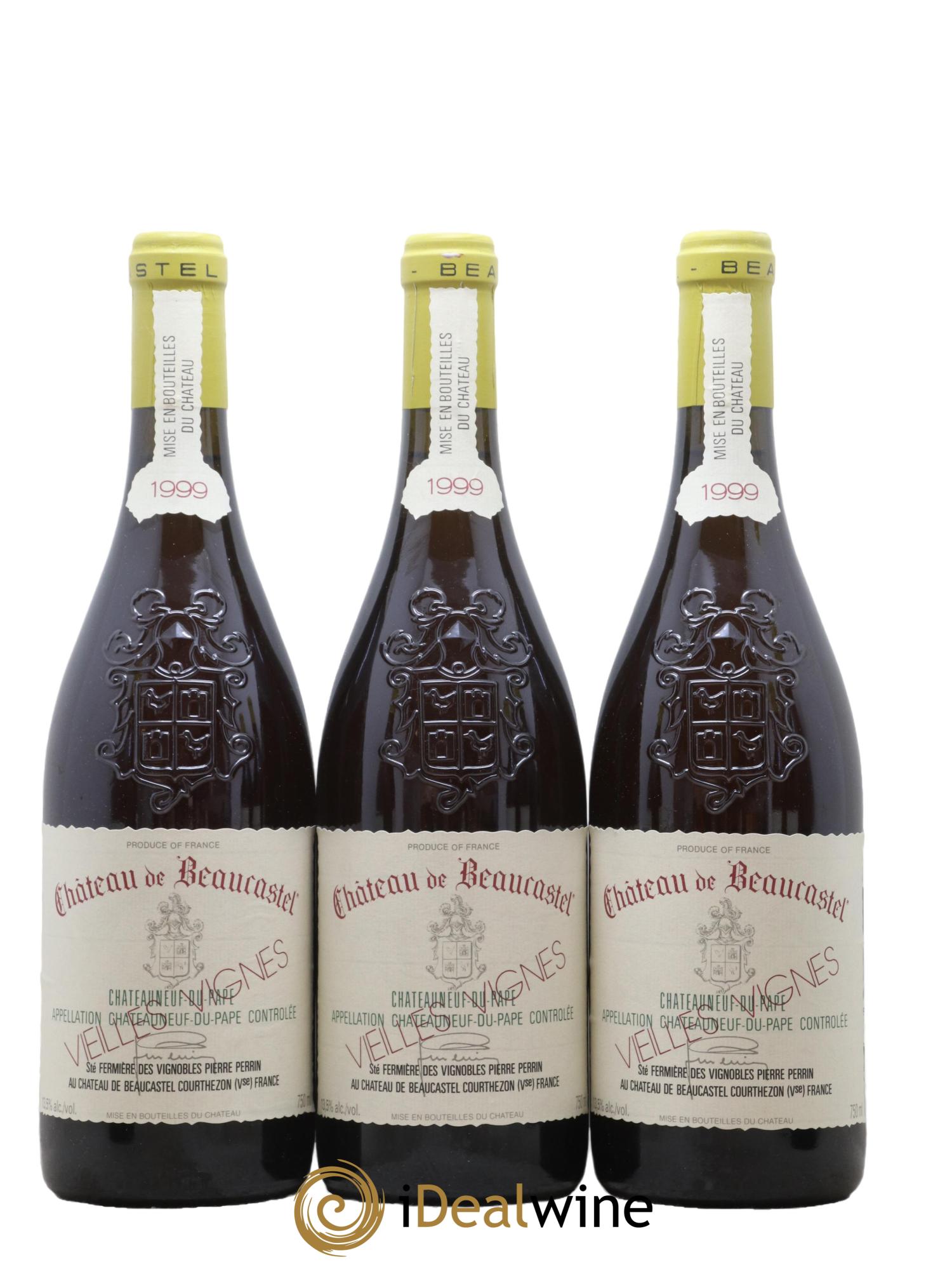 Châteauneuf-du-Pape Château de Beaucastel Vieilles vignes Roussanne Famille Perrin  1999 - Lot de 12 bouteilles - 3
