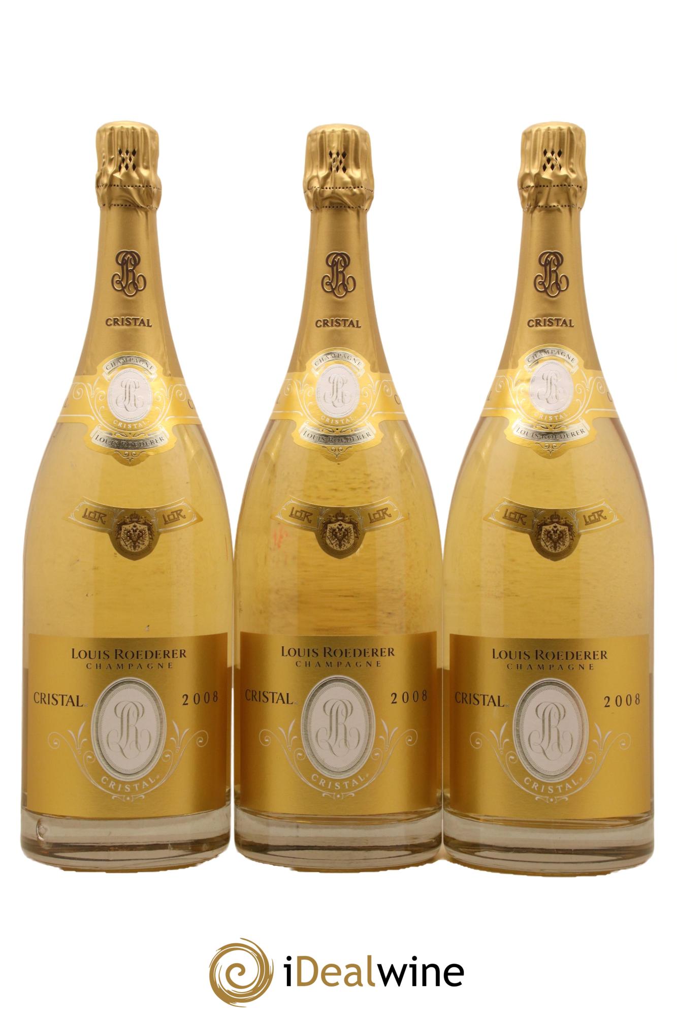 Cristal Louis Roederer 2008 - Lot de 3 magnums - 0