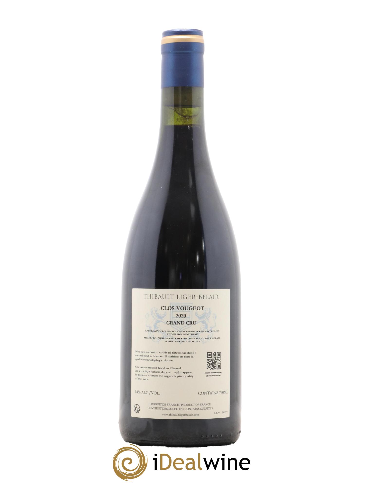 Clos de Vougeot Grand Cru Thibault Liger-Belair 2020 - Lotto di 1 bottiglia - 1