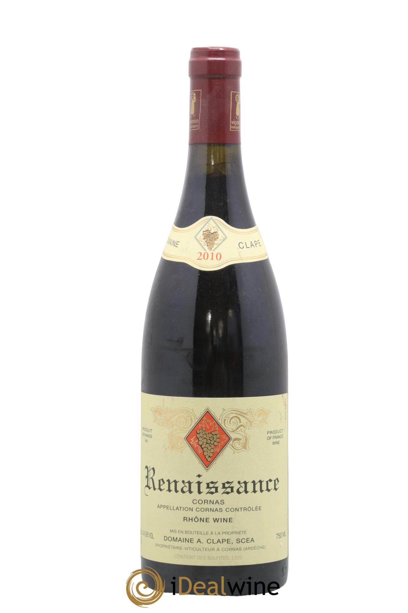 Cornas Renaissance Auguste Clape 2010 - Lot of 1 bottle - 0