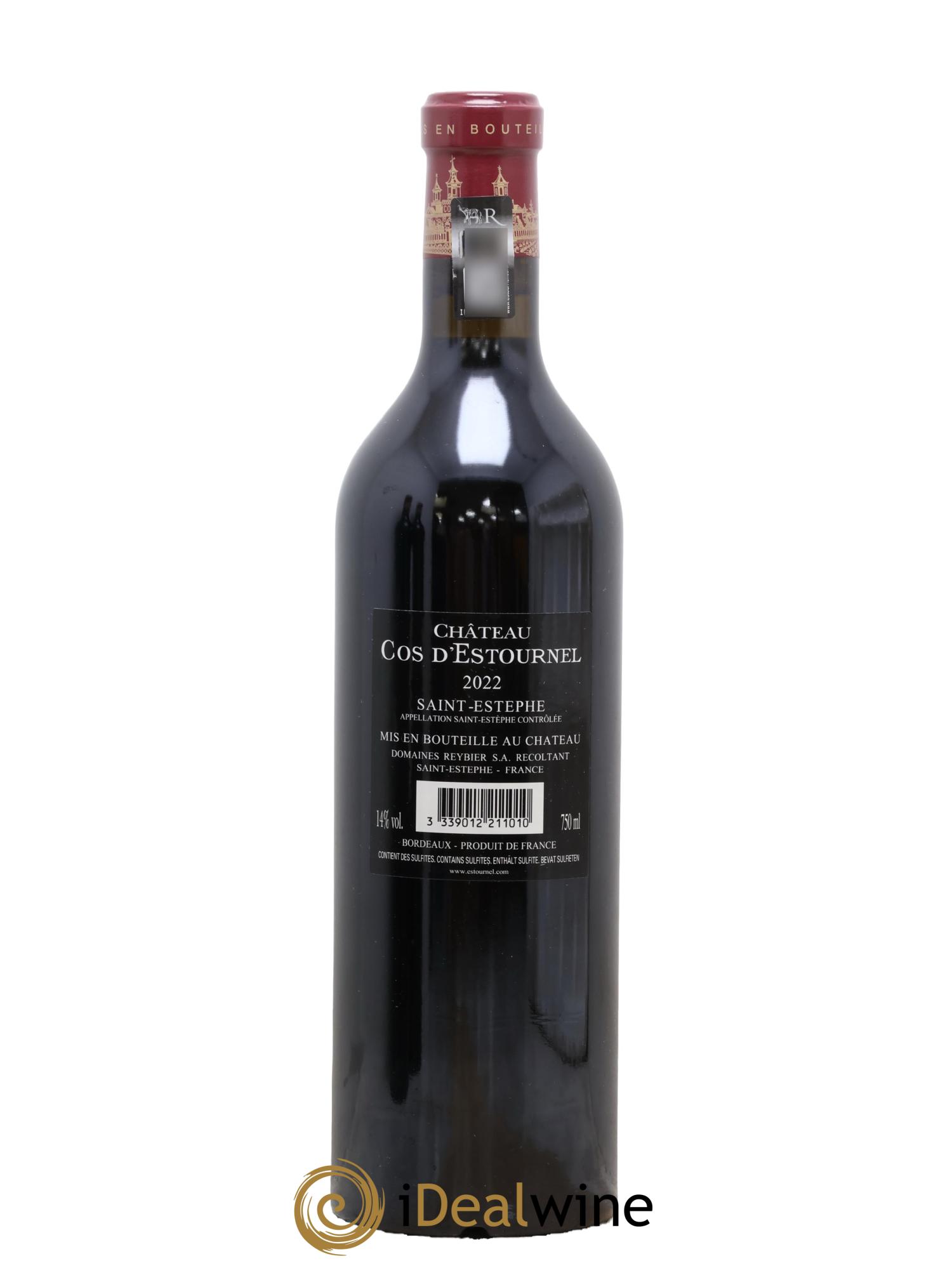 Cos d'Estournel 2ème Grand Cru Classé 2022 - Lot of 1 bottle - 1