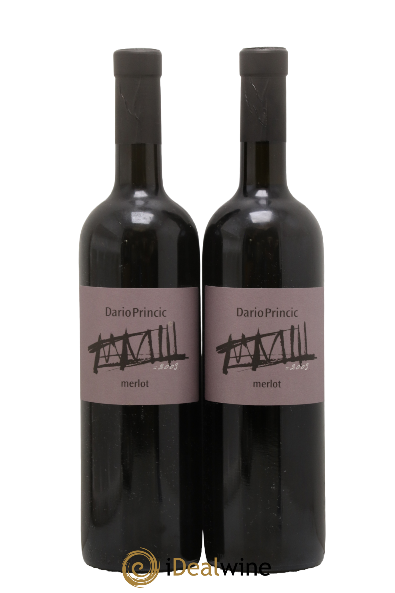 Vénétie Merlot Dario Princic 2003 - Lot of 2 bottles - 0