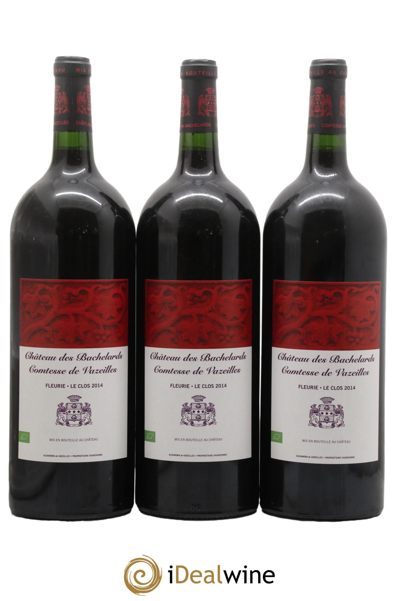Fleurie Le Clos Château des Bachelards 2014 - Lot de 3 magnums - 0