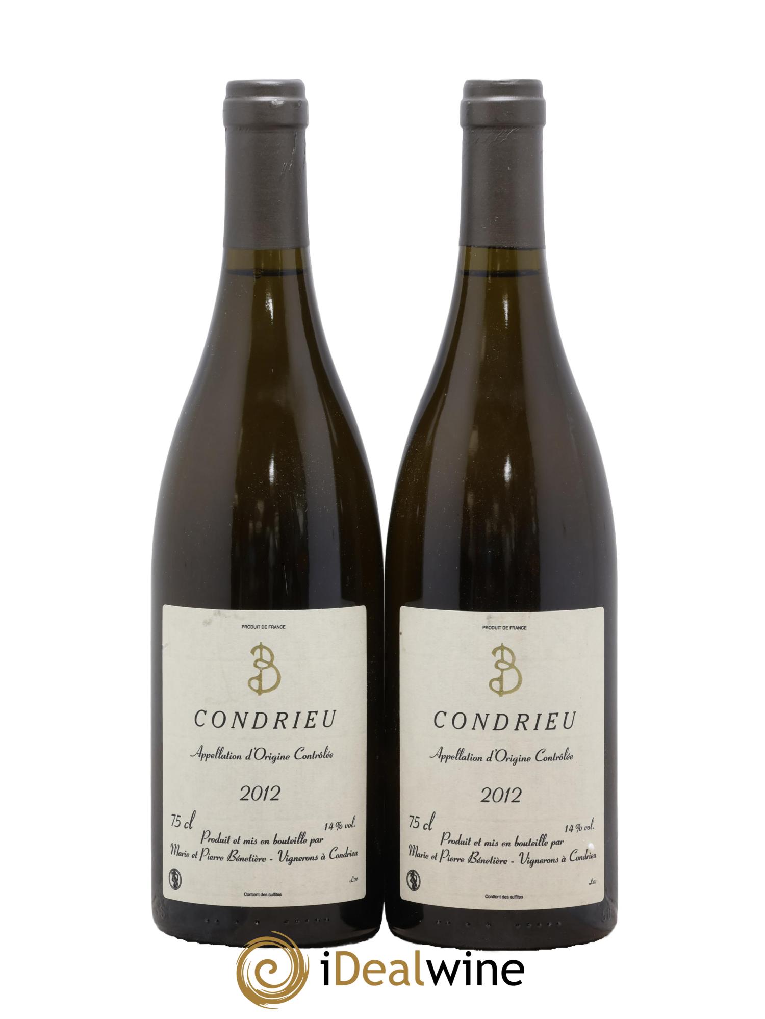 Condrieu Marie et Pierre Bénetière (Domaine) 2012 - Lot de 2 bouteilles - 0