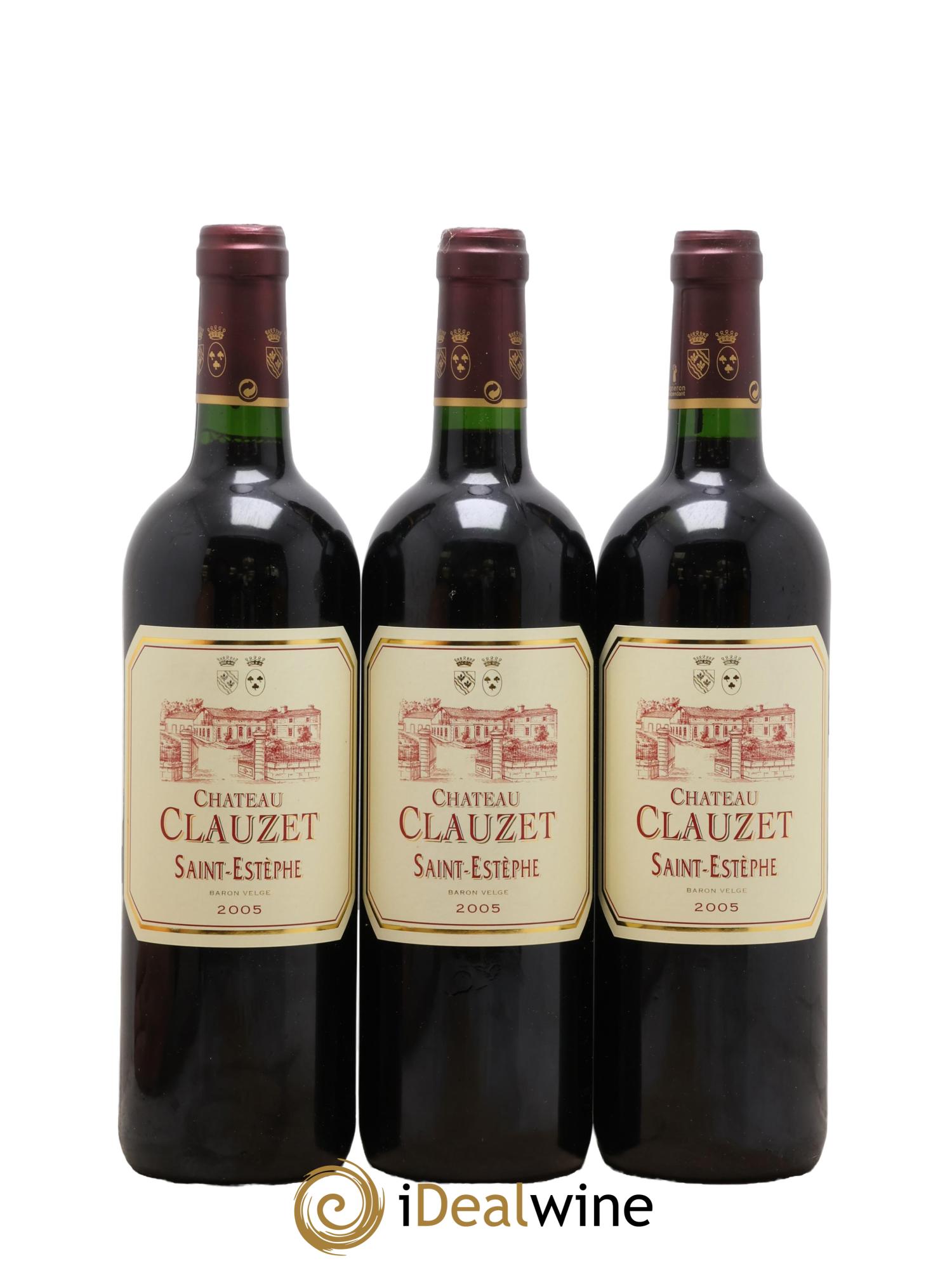 Château Clauzet 2005 - Lot de 3 bouteilles - 0