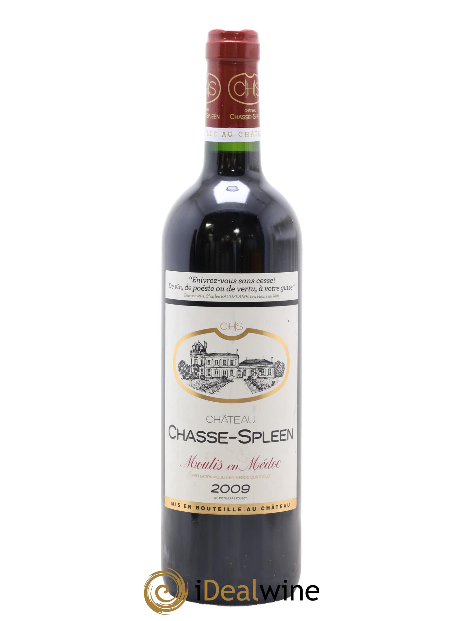 Château Chasse Spleen 2009 - Lot de 1 bouteille - 0