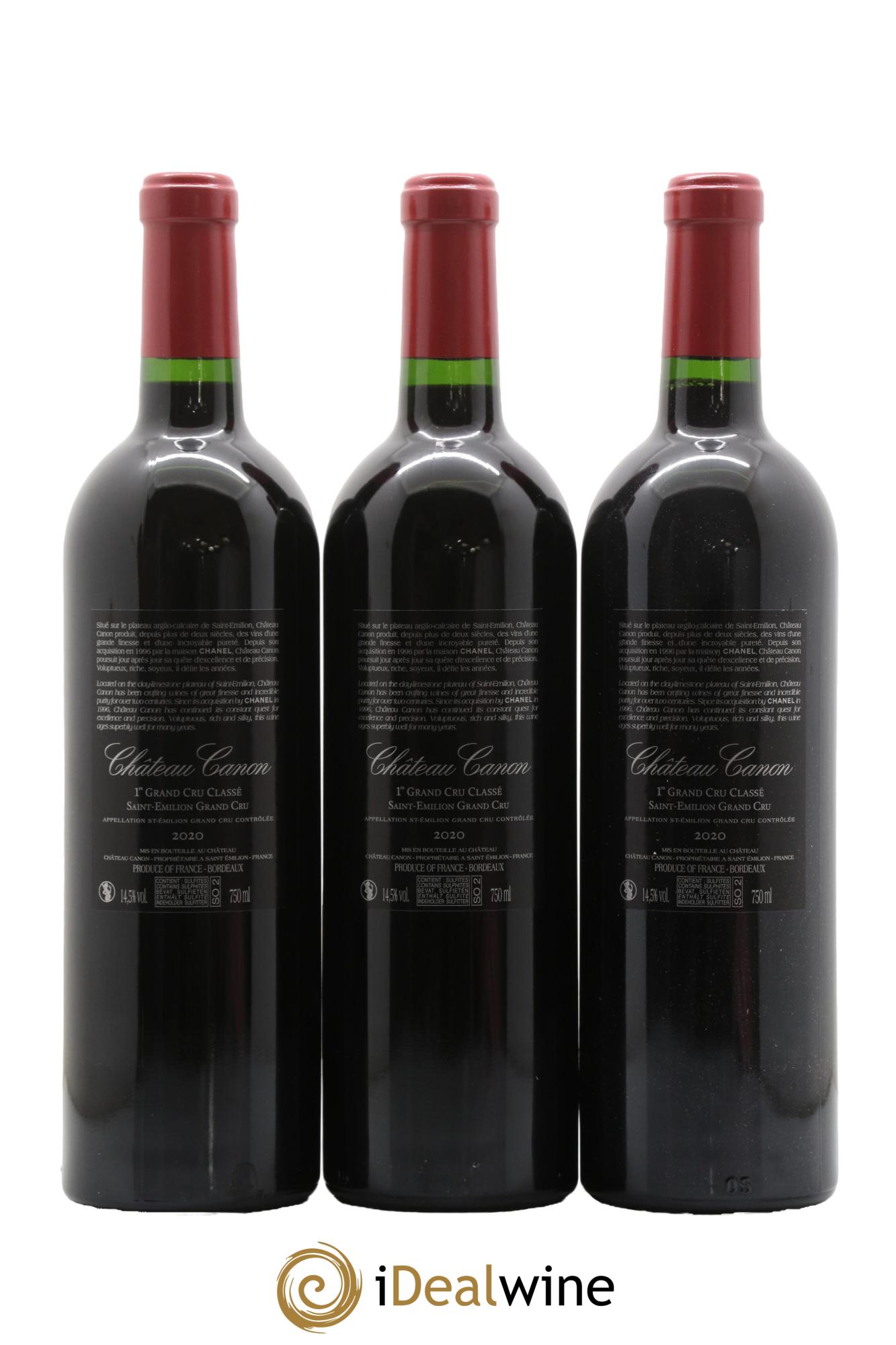Château Canon 1er Grand Cru Classé B 2020 - Lot of 12 bottles - 2