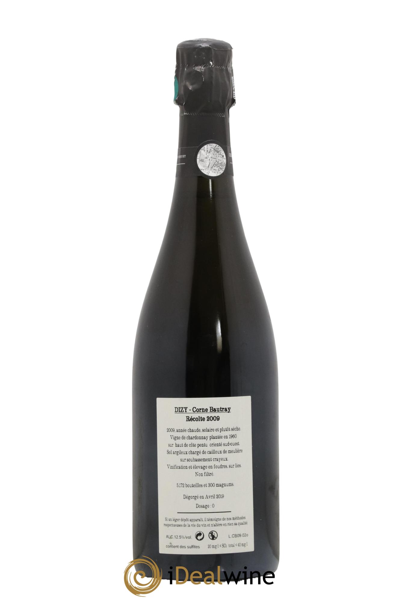 Dizy Corne Bautray Extra-Brut Jacquesson 2009 - Lot de 1 bouteille - 1