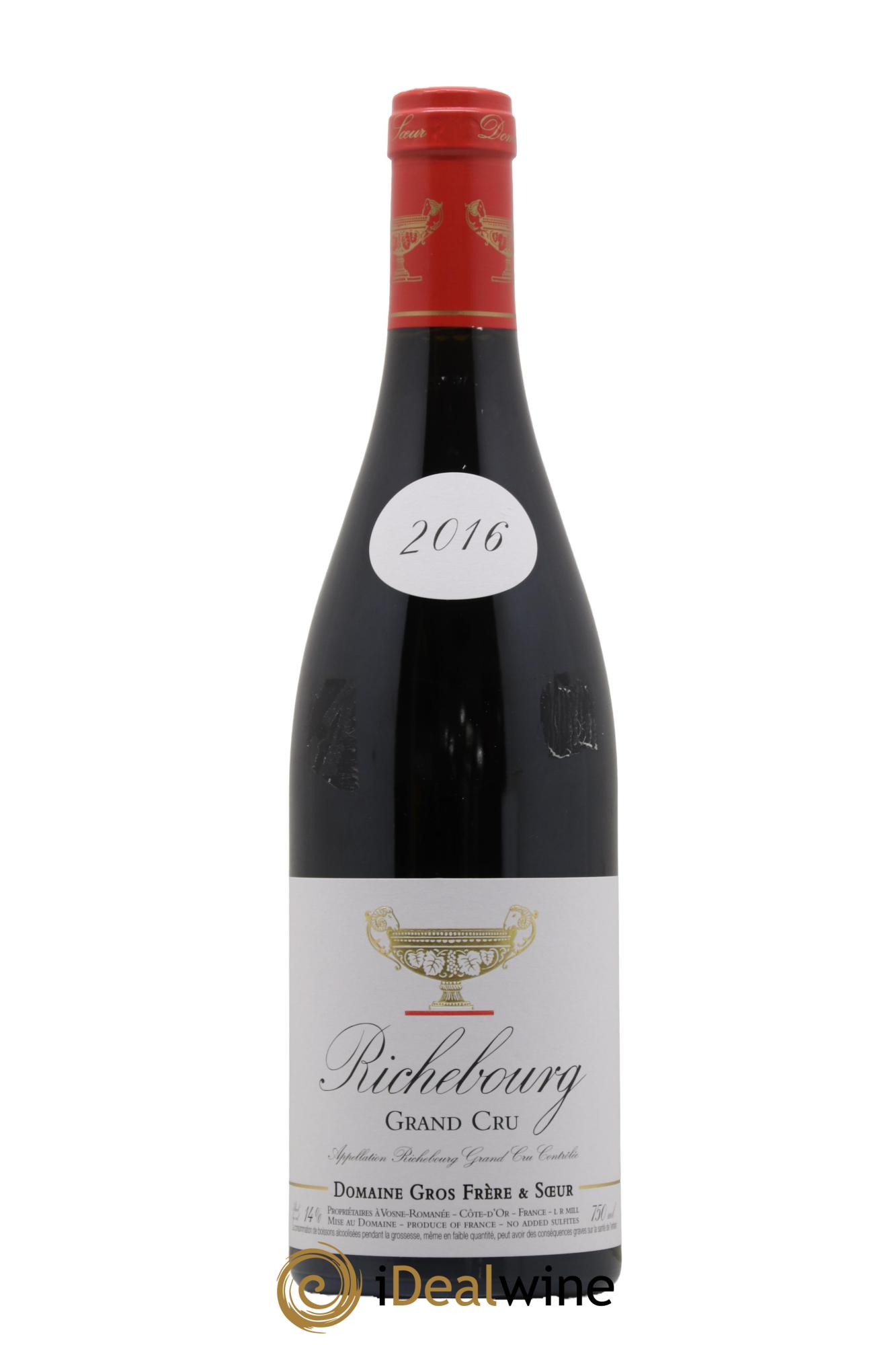 Richebourg Grand Cru Gros Frère & Soeur 2016 - Posten von 1 Flasche - 0