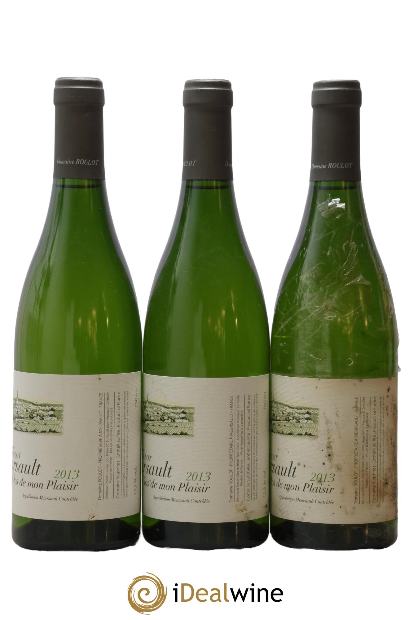 Meursault Les Tessons Clos de Mon plaisir Roulot (Domaine) 2013 - Lot de 3 bouteilles - 1