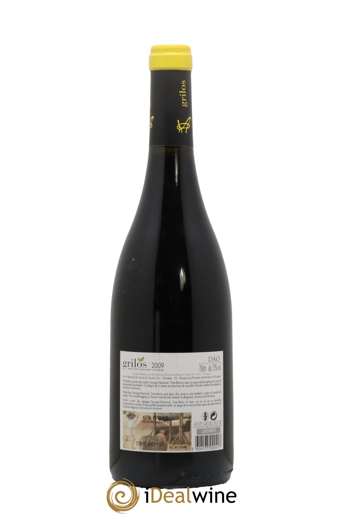 Portugal Dão Tondela Grilos 2009 - Lot of 1 bottle - 1