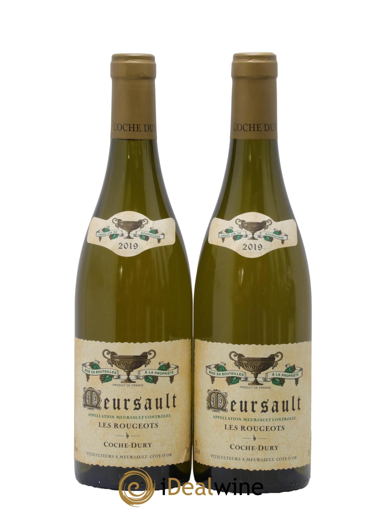 Meursault Les Rougeots Coche Dury (Domaine) 2019 - Posten von 2 Flaschen - 0