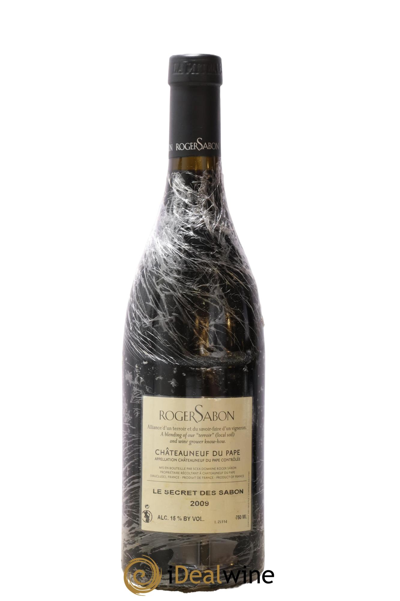 Châteauneuf-du-Pape Le Secret des Sabon Domaine Roger Sabon 2009 - Lot of 1 bottle - 1