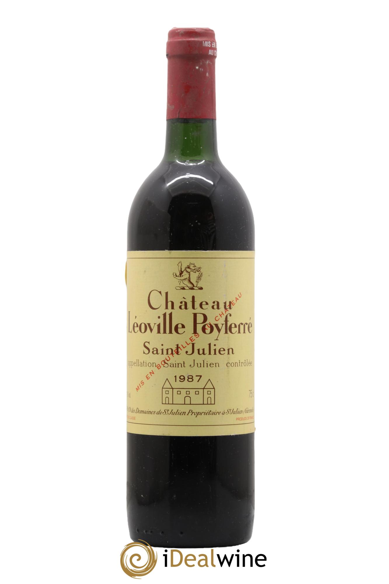 Château Léoville Poyferré 2ème Grand Cru Classé 1987 - Lot de 1 bouteille - 0