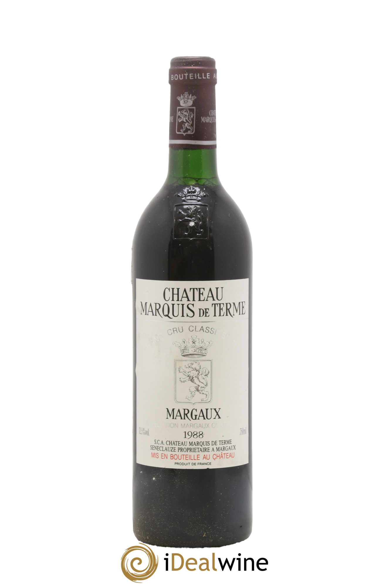 Château Marquis de Terme 4ème Grand Cru Classé 1988 - Lot de 1 bouteille - 0