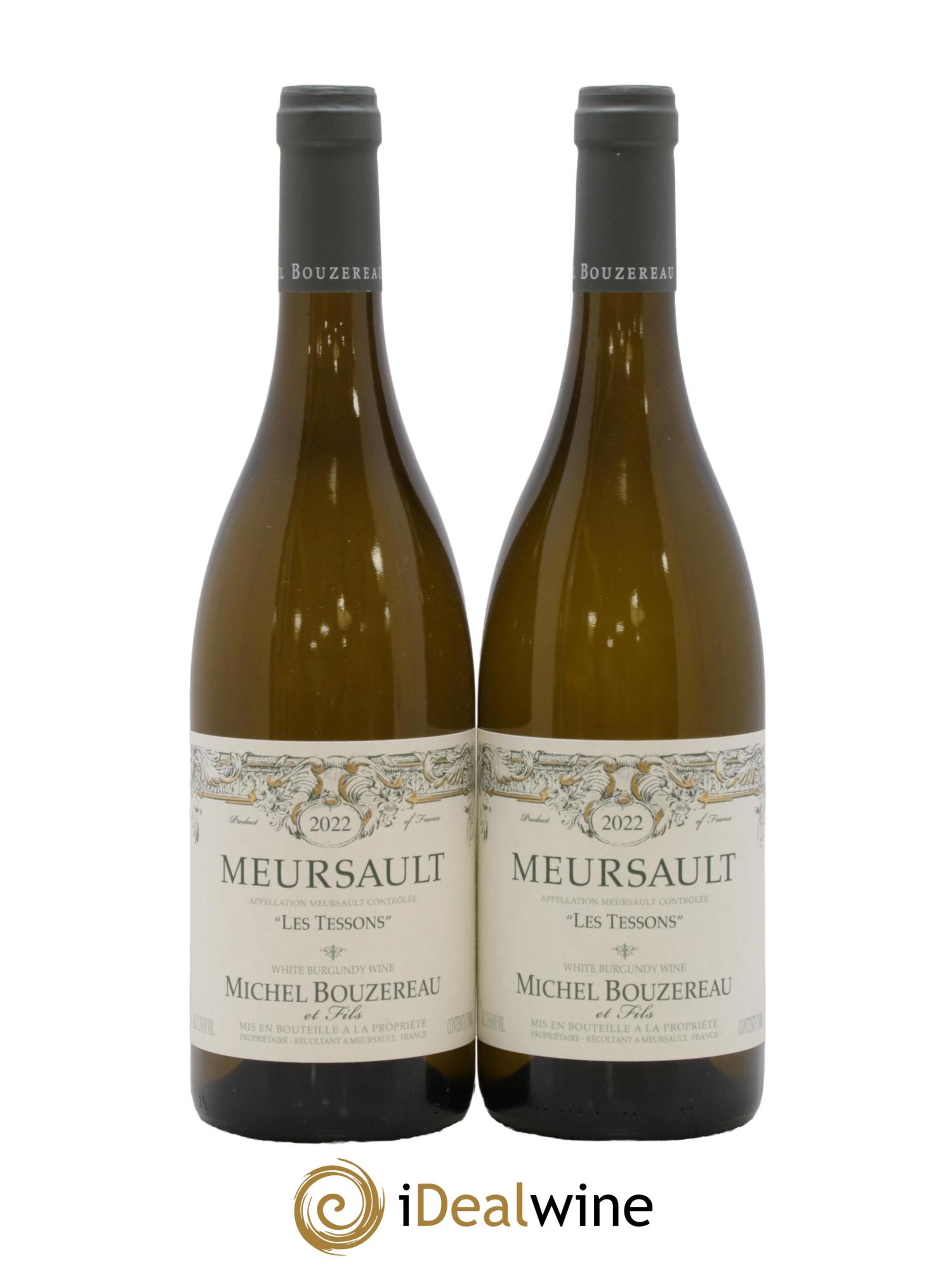 Meursault Les Tessons Michel Bouzereau et Fils (Domaine) 2022 - Lot de 2 bouteilles - 0