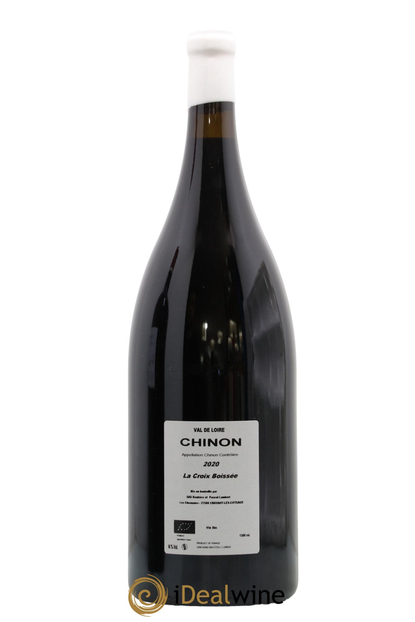 Chinon La Croix Boissée L' Esprit des Terriens 2020 - Lot de 1 magnum - 1