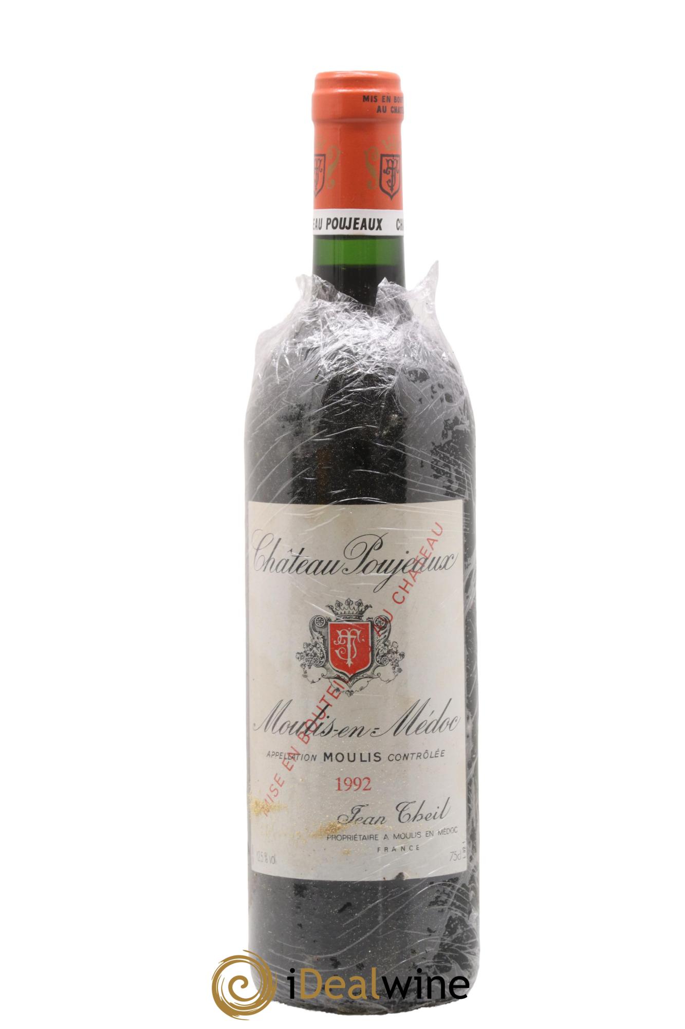 Château Poujeaux 1992 - Lot de 1 bouteille - 0