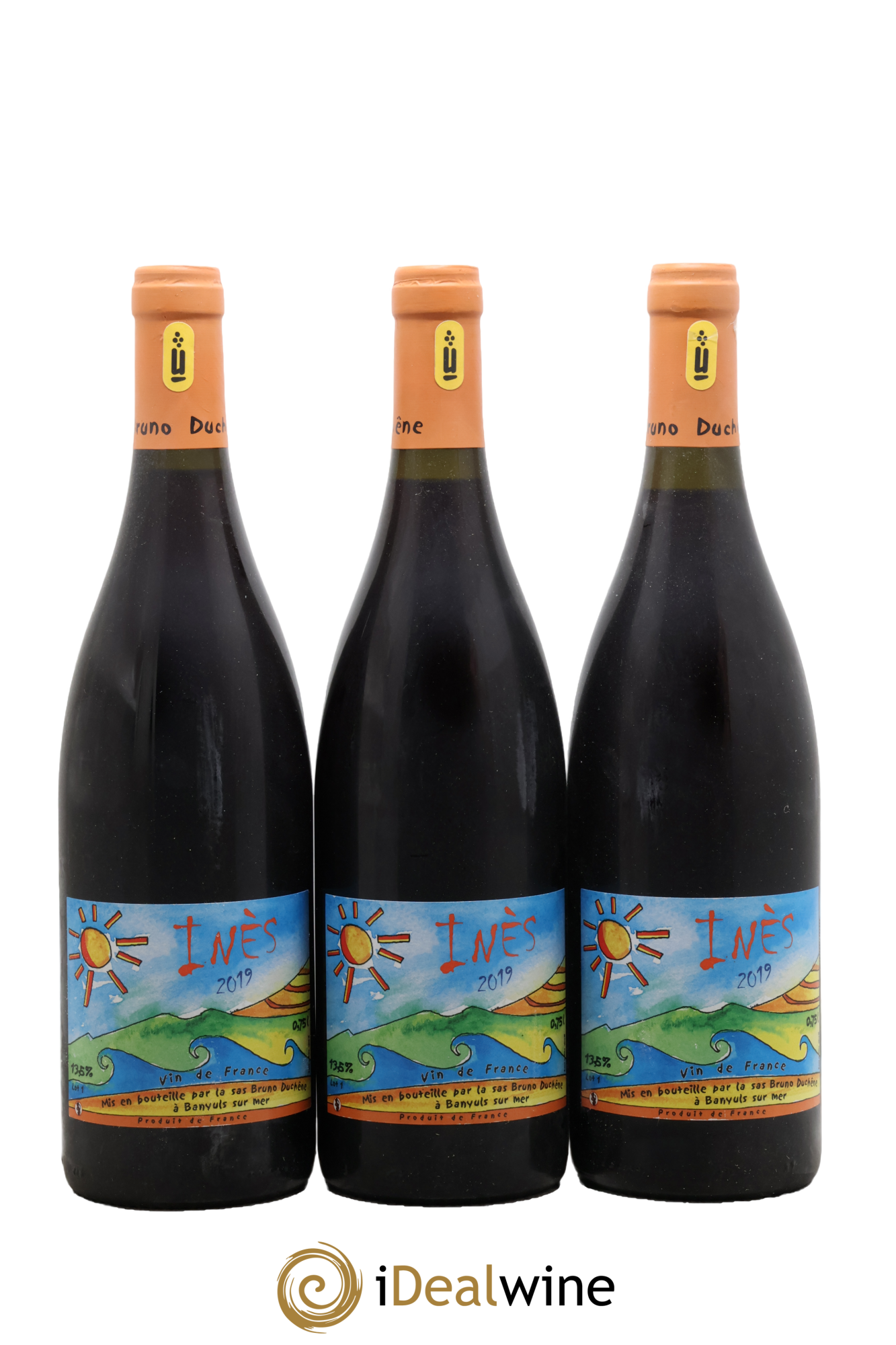 Vin de France Inès Bruno Duchêne 2019 - Lot de 3 bouteilles - 0