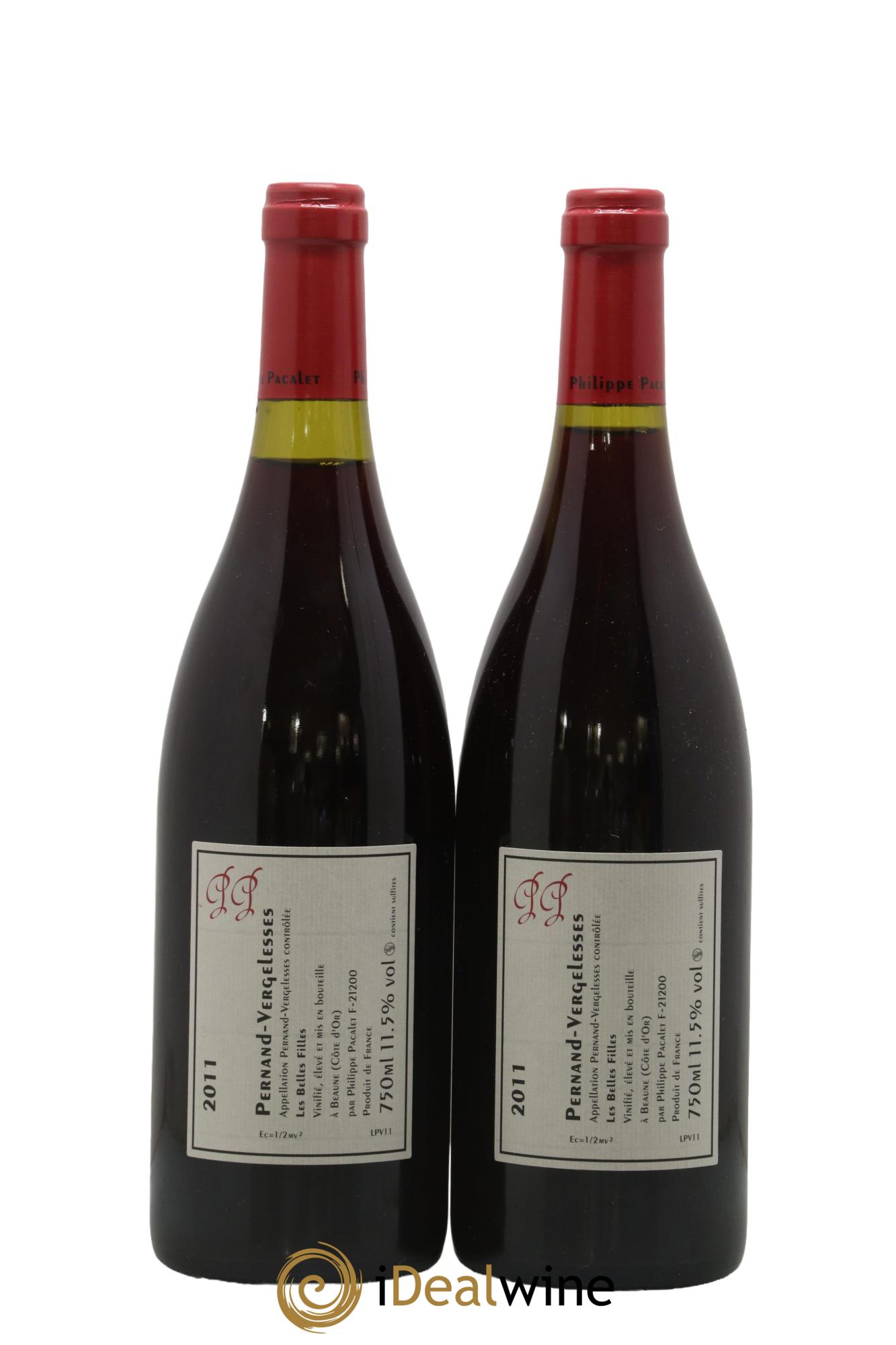 Pernand-Vergelesses Les Belles Filles Philippe Pacalet 2011 - Lot de 2 bouteilles - 1