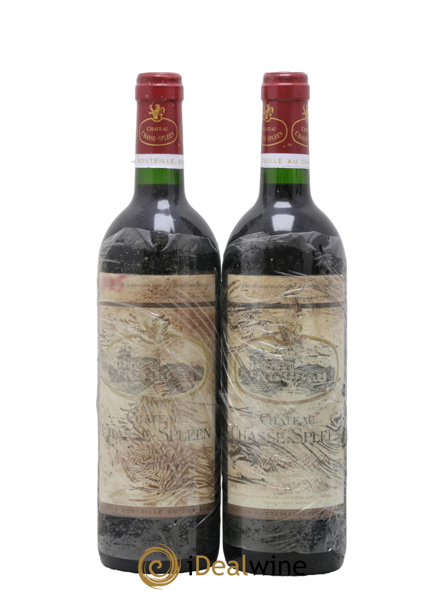 Château Chasse Spleen 2000 - Posten von 2 Flaschen - 0
