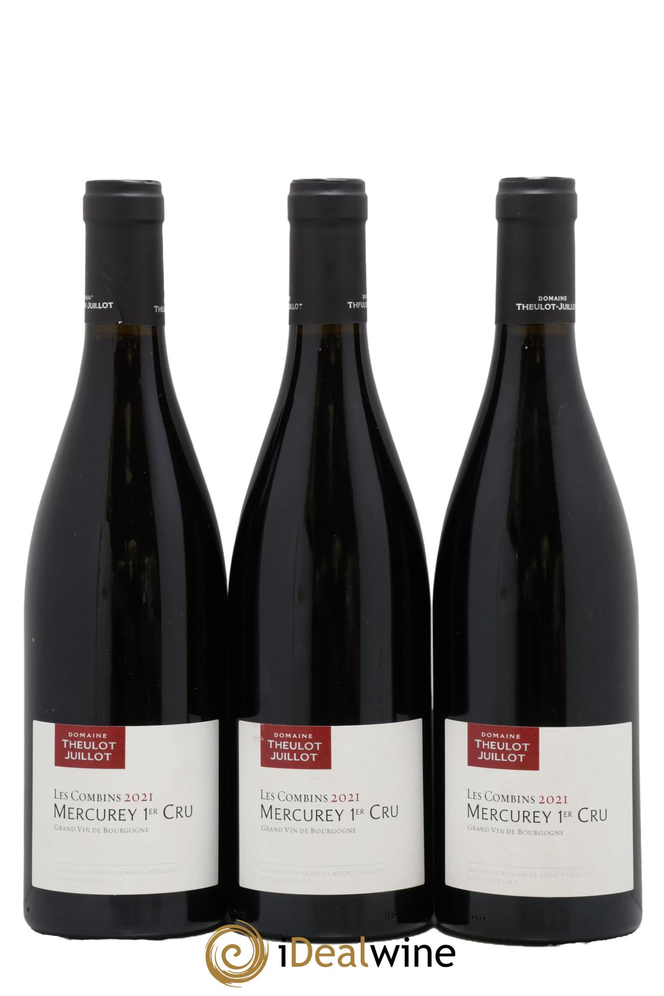Mercurey 1er Cru Les Combins Theulot Juillot 2021 - Lot de 3 bouteilles - 0