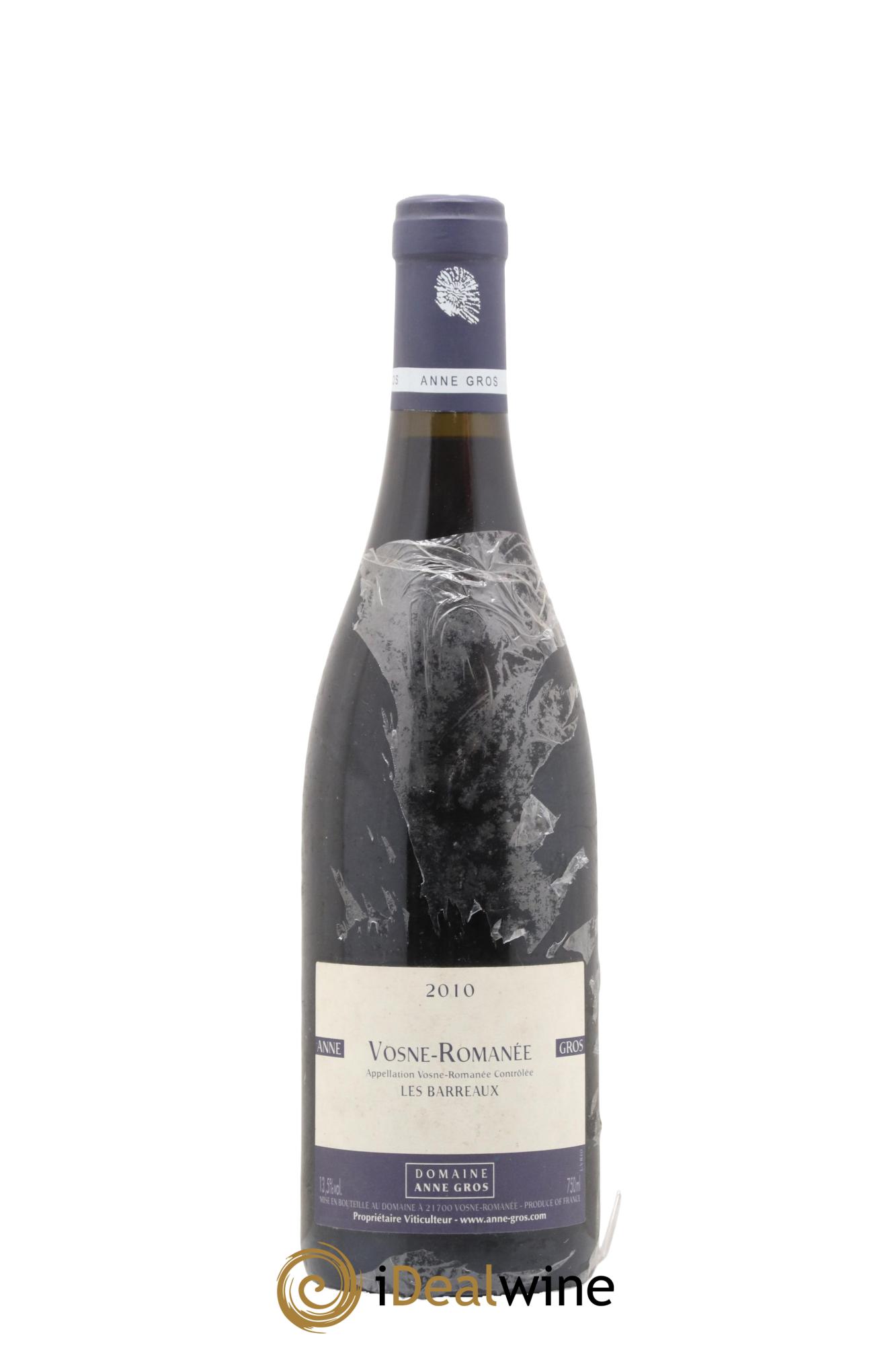 Vosne-Romanée Les Barreaux Anne Gros 2010 - Lotto di 1 bottiglia - 0