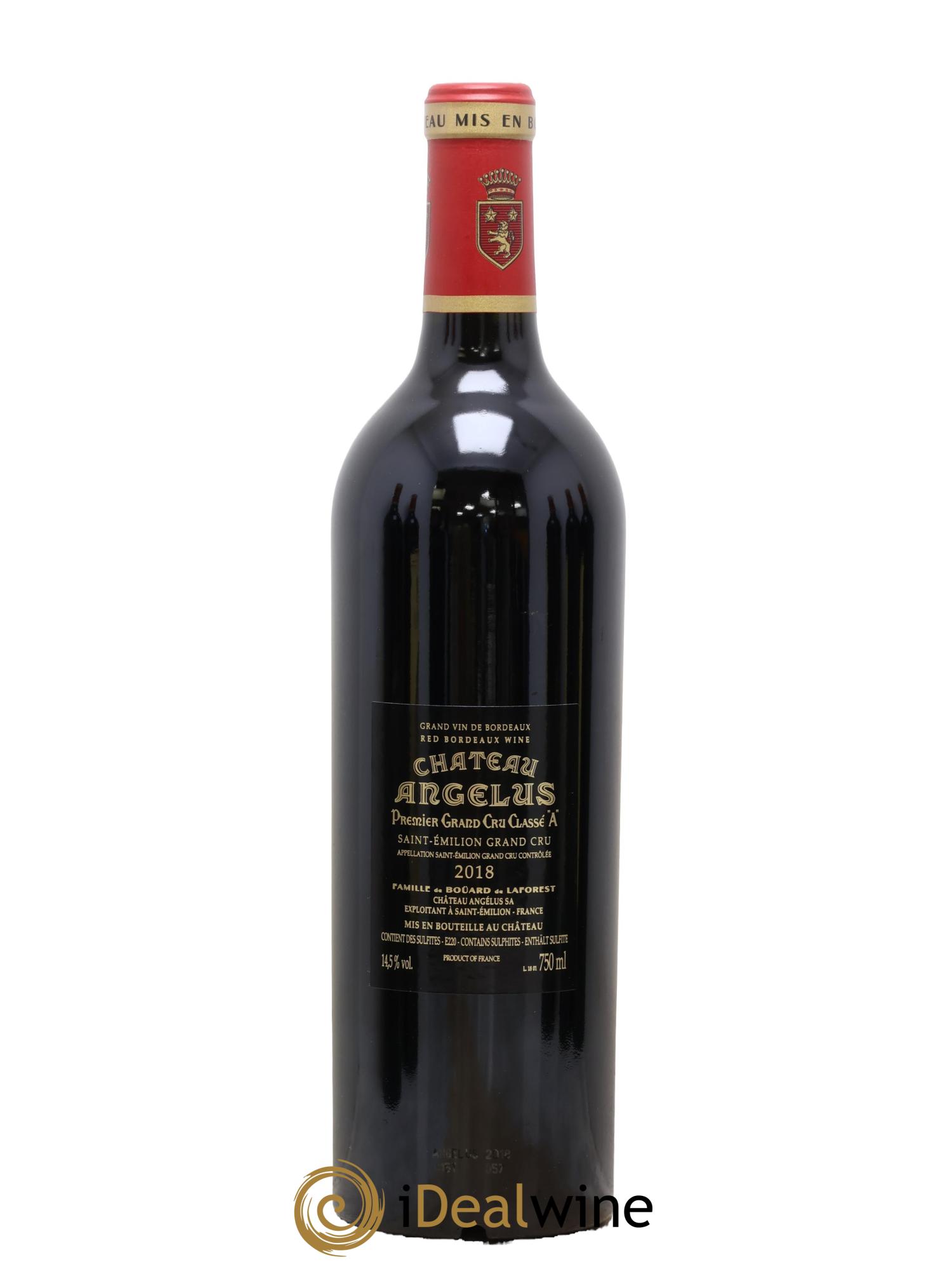Château Angélus 1er Grand Cru Classé A 2018 - Lot of 1 bottle - 1