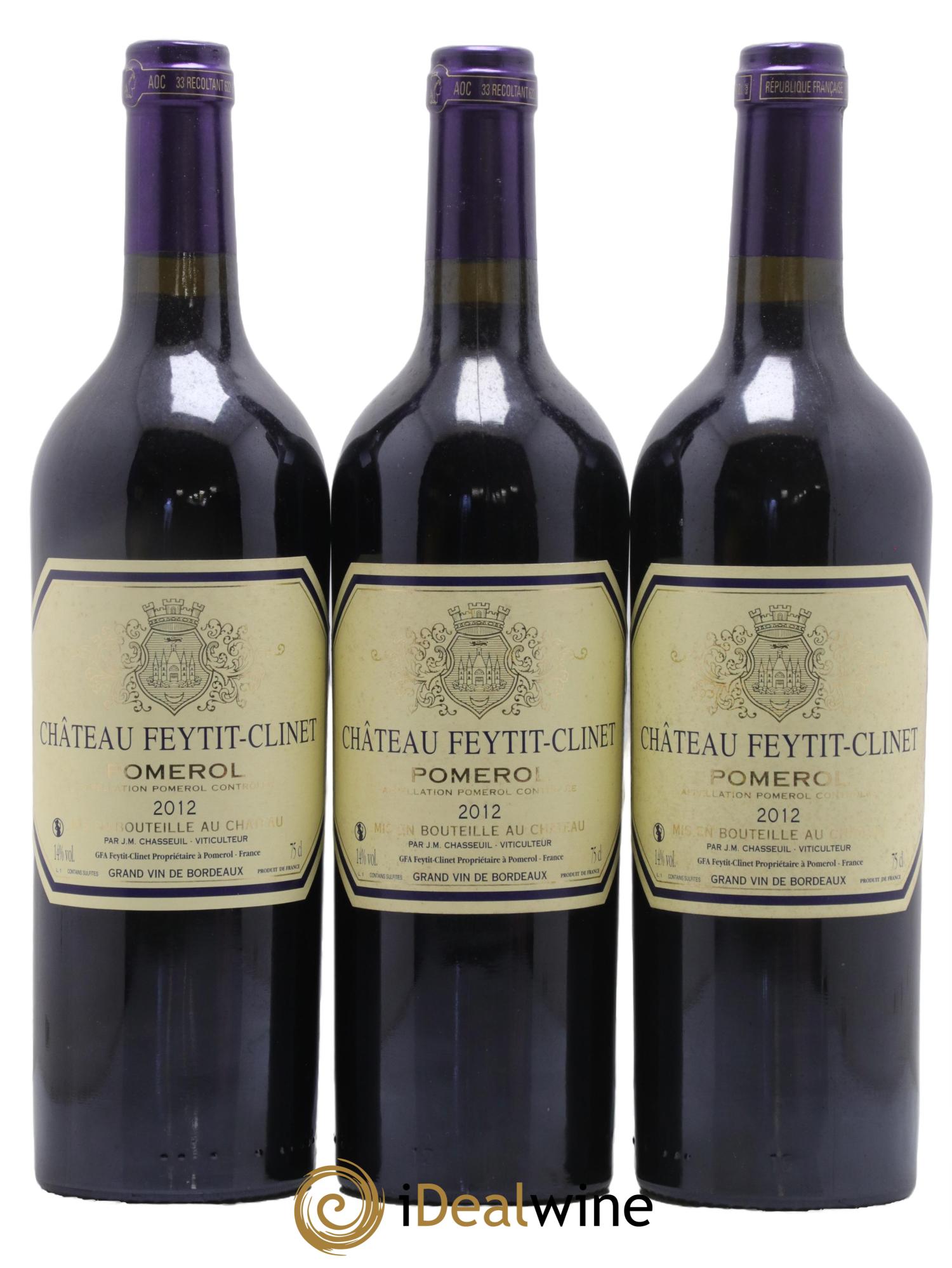 Château Feytit-Clinet 2012 - Lotto di 6 bottiglie - 1