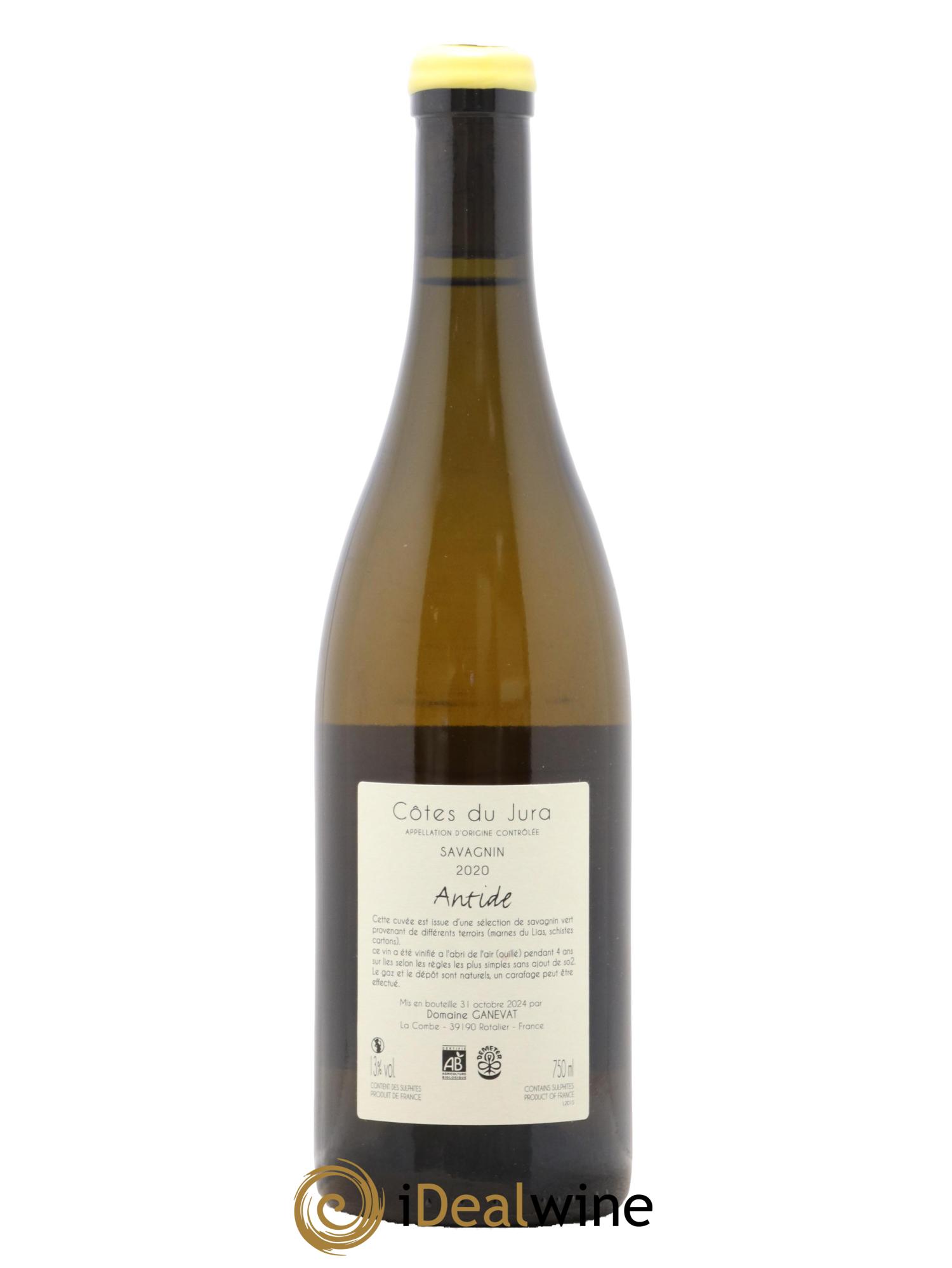 Côtes du Jura Savagnin Antide Jean-François Ganevat (Domaine) 2020 - Posten von 1 Flasche - 1