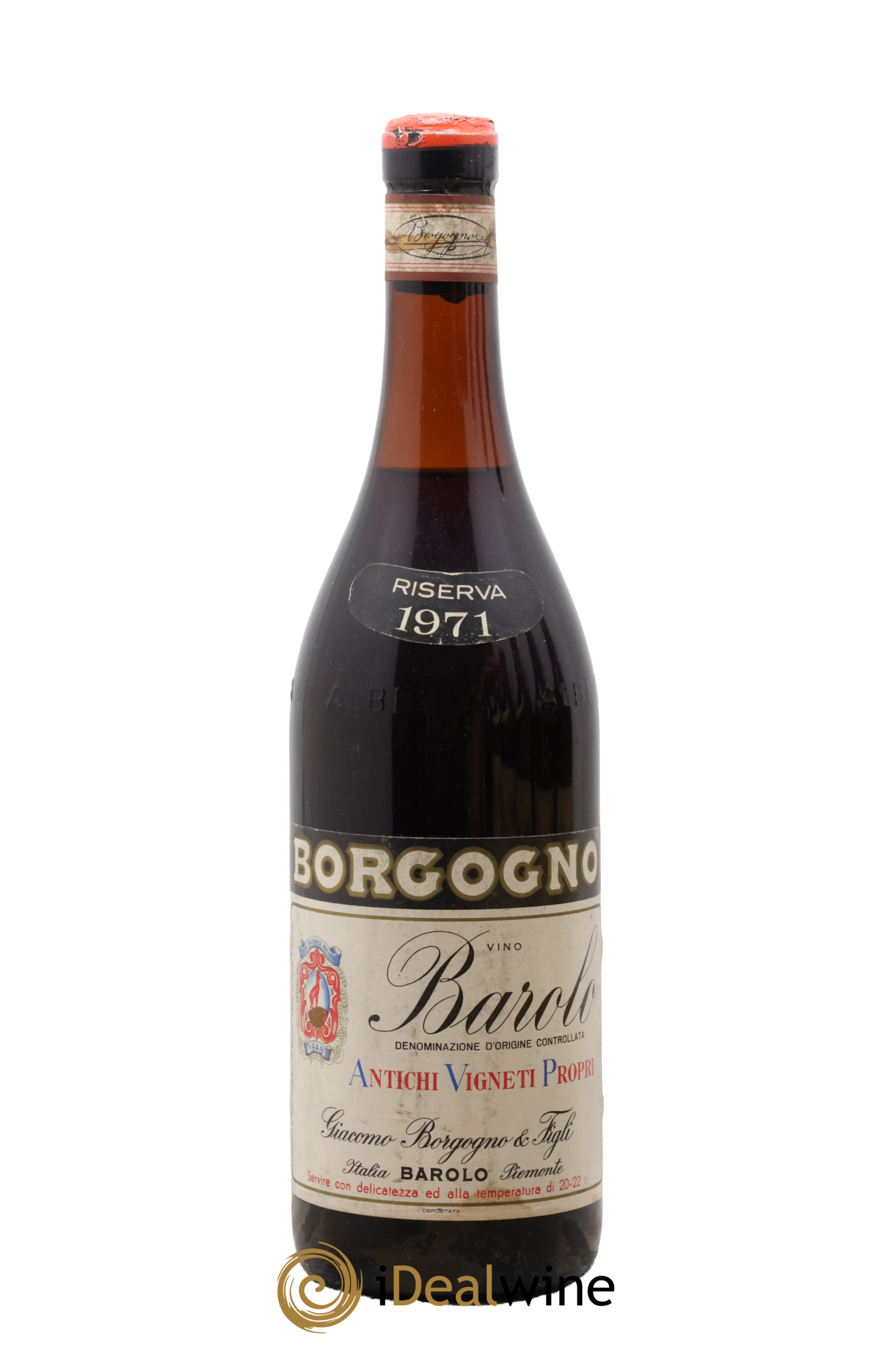 Barolo DOCG Riserva Giacomo Borgogno 1971 - Lotto di 1 bottiglia - 0