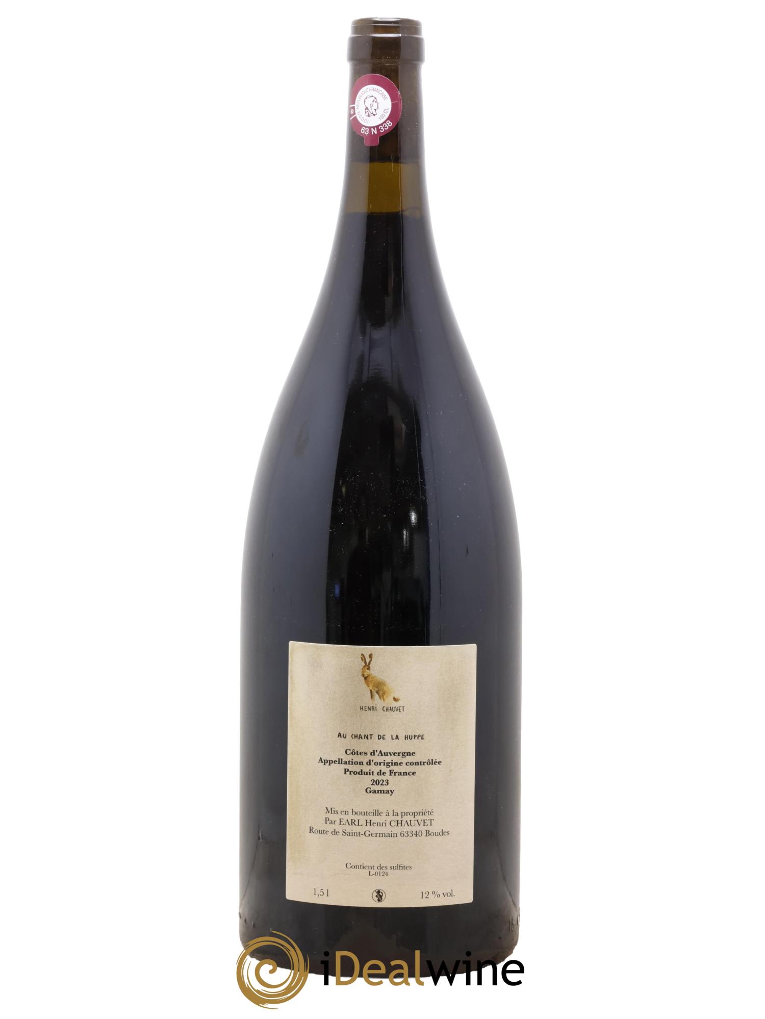 Côtes d'Auvergne Au Chant de la Huppe Henri Chauvet 2023 - Lot of 1 magnum - 1