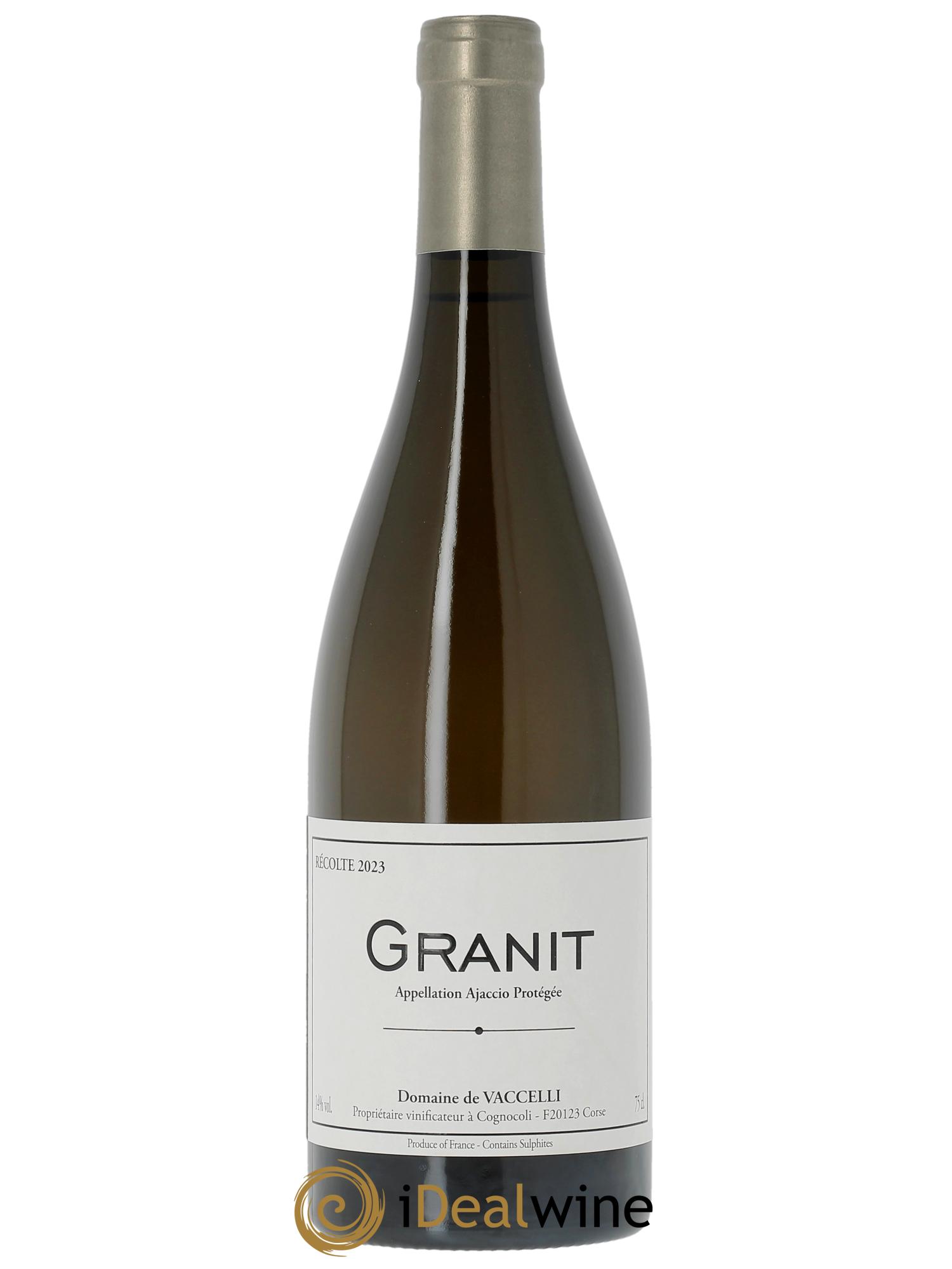 Ajaccio Granit Vaccelli 2023 - Lot de 1 bouteille - 0