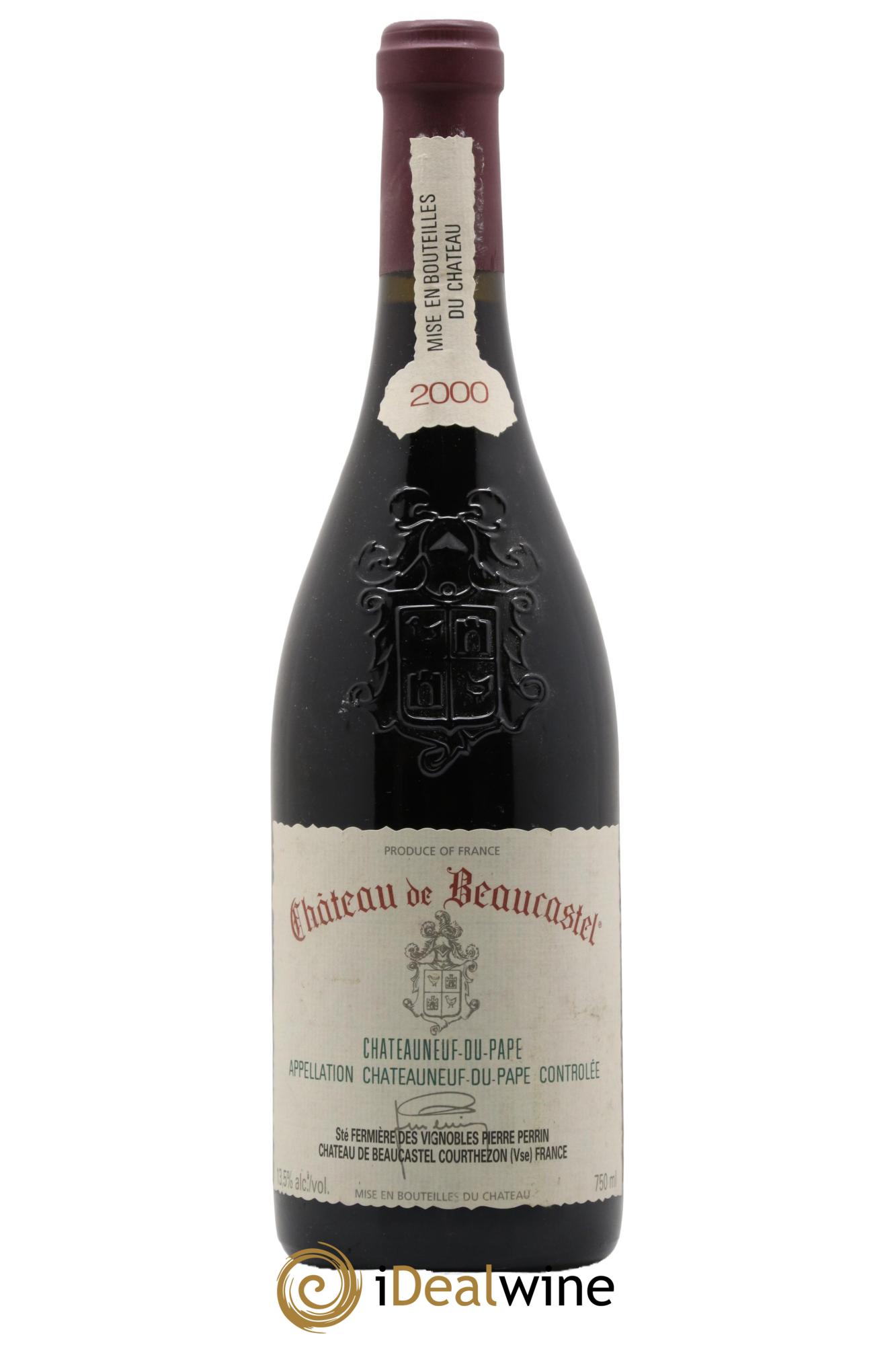 Châteauneuf-du-Pape Château de Beaucastel Famille Perrin 2000 - Lot de 1 bouteille - 0