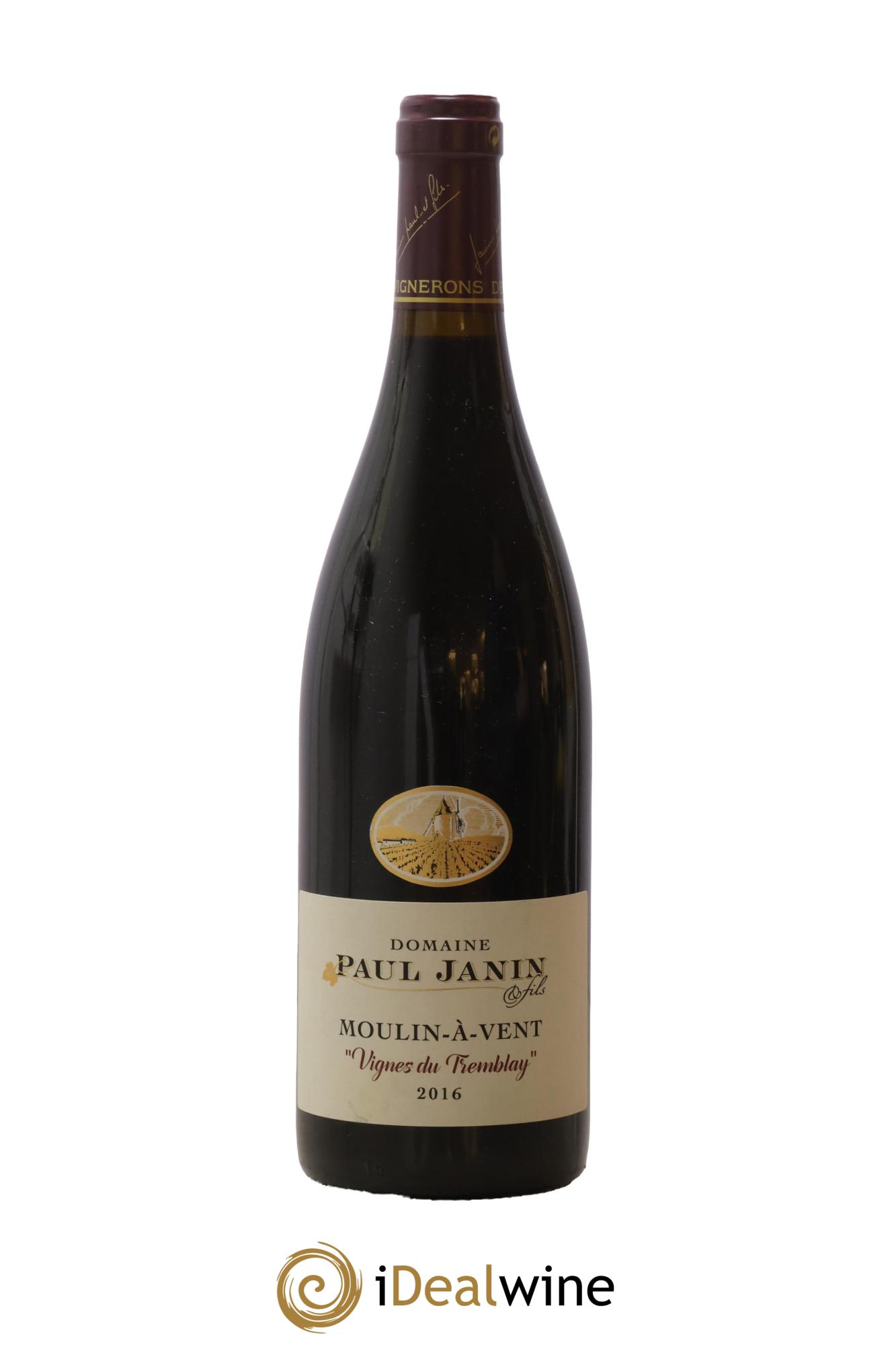Moulin-à-Vent Vignes du Tremblay Paul Janin (Domaine) 2016 - Lot de 1 bouteille - 0