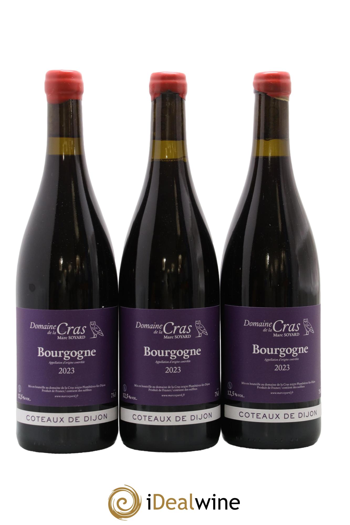 Coteaux de Dijon Domaine de la Cras - Marc Soyard 2023 - Lot de 3 bouteilles - 0