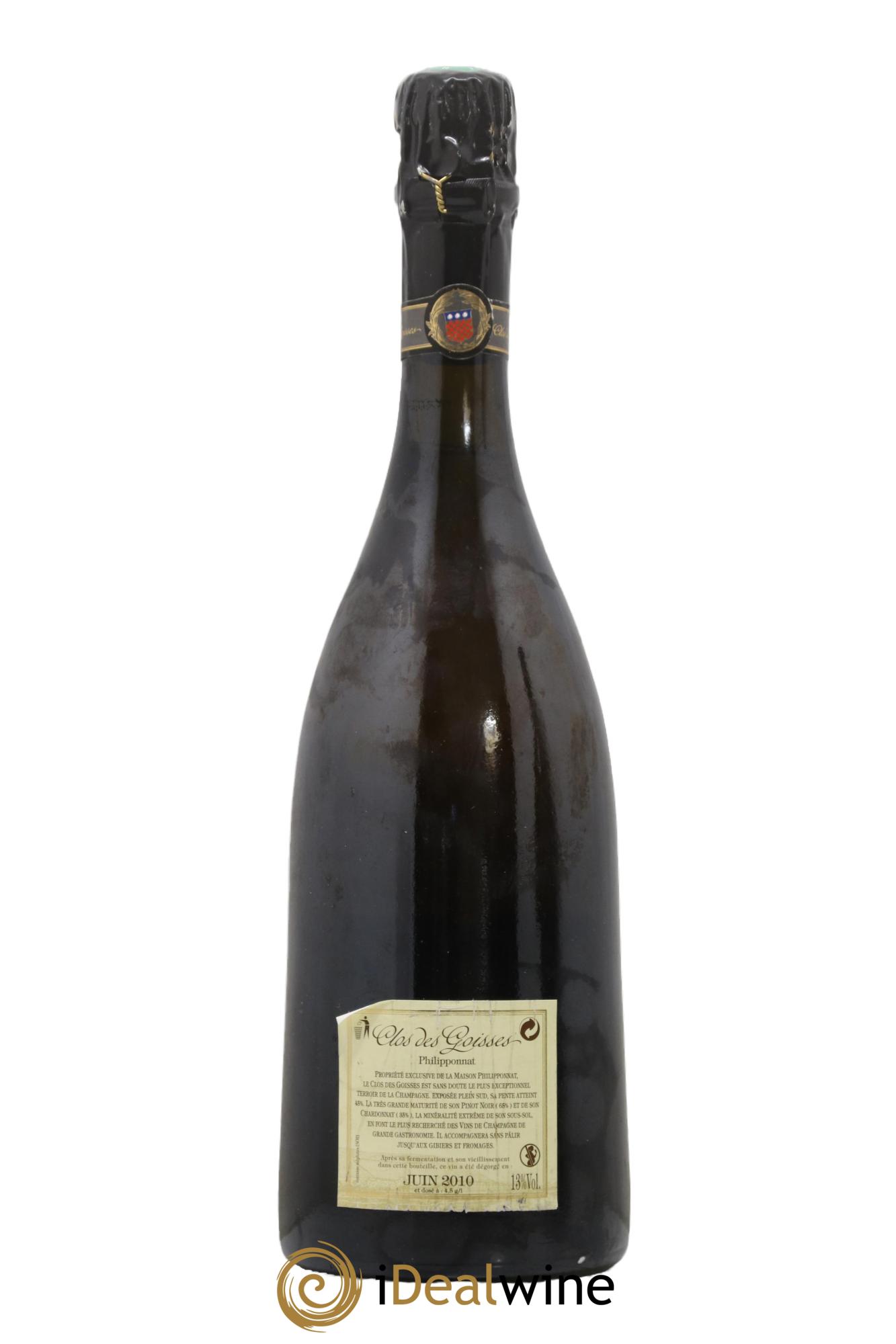 Clos des Goisses Philipponnat 2000 - Posten von 1 Flasche - 1