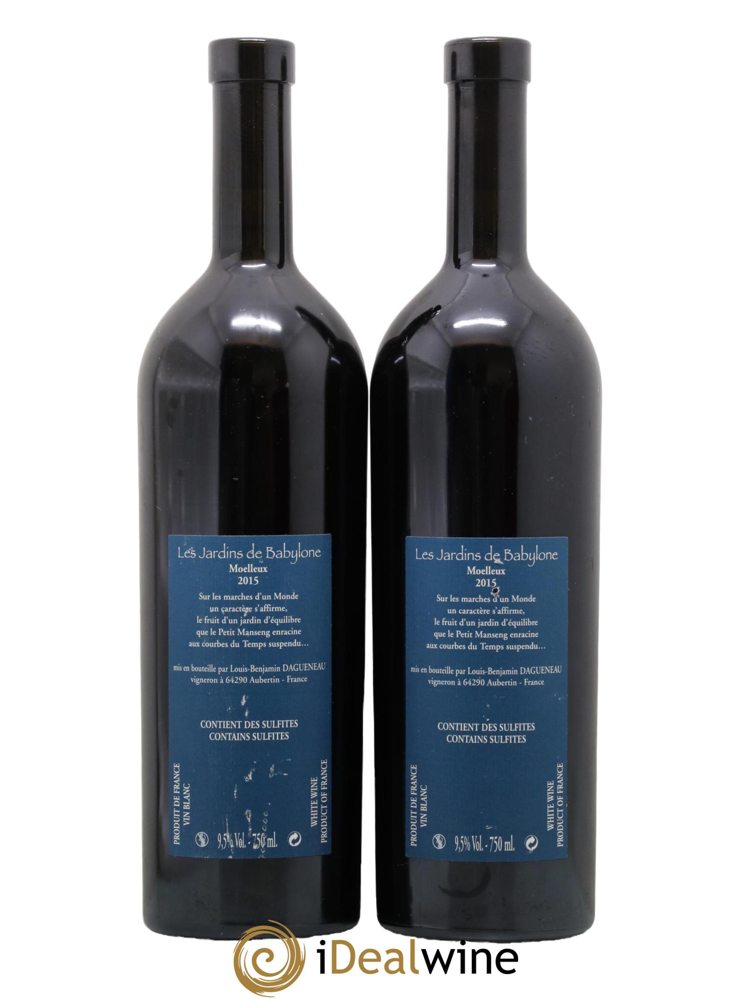 Vin de France (anciennement Jurançon) Jardins de Babylone Didier Dagueneau 2015 - Lot de 2 bouteilles - 1