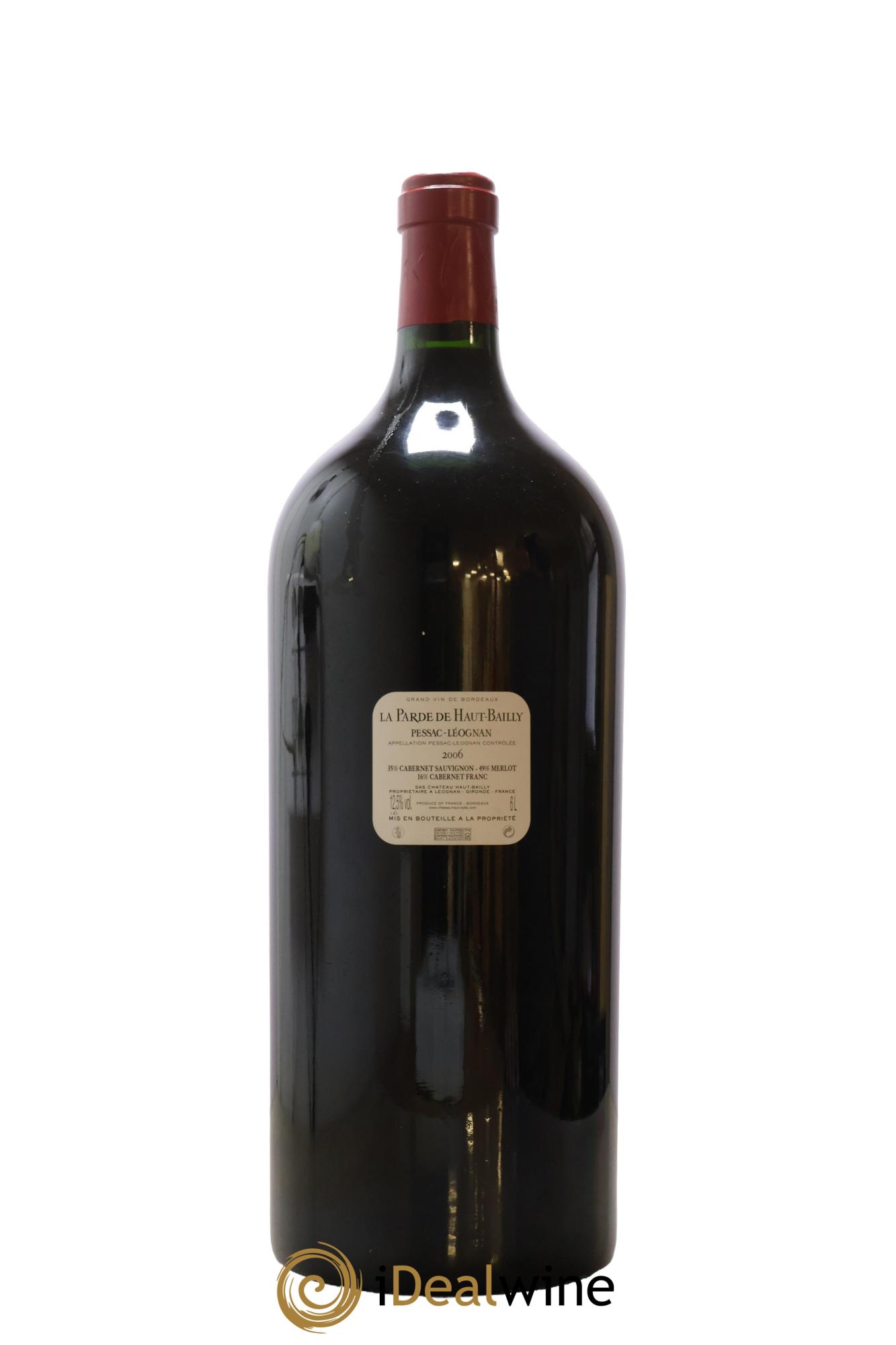 Haut Bailly II (Anciennement La Parde de Haut-Bailly) Second Vin 2006 - Lot de 1 impériale - 2