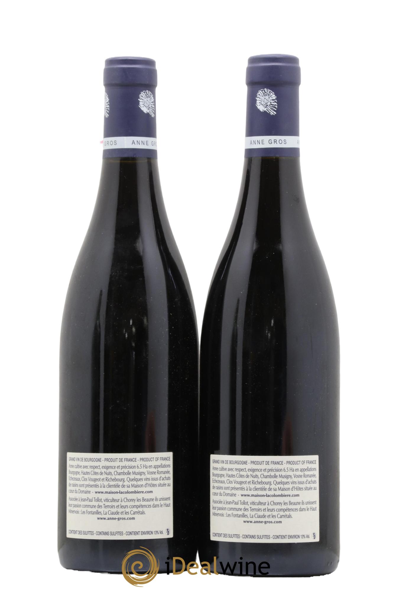 Vosne-Romanée Les Barreaux Anne Gros 2010 - Lotto di 2 bottiglie - 1