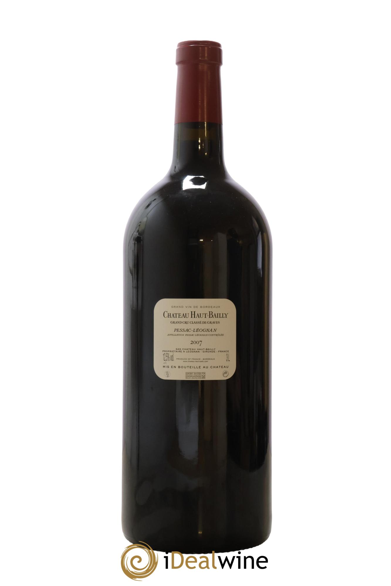 Château Haut-Bailly Cru Classé de Graves  2007 - Lot of 1 double magnum - 2