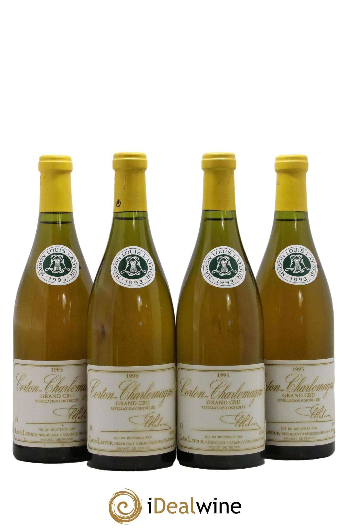 Corton-Charlemagne Grand Cru Louis Latour  1993 - Lot de 4 bouteilles - 0