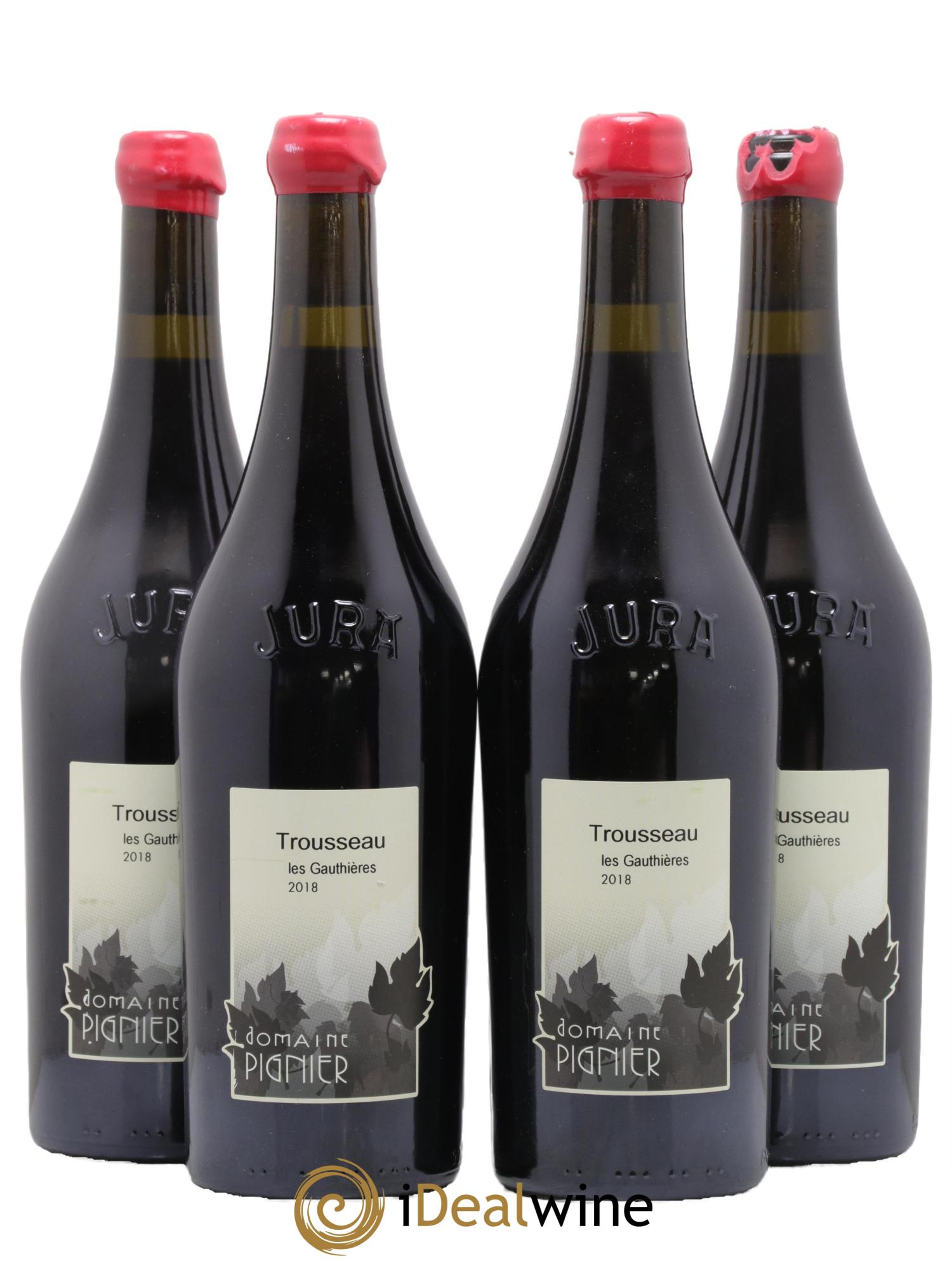 Côtes du Jura Trousseau Les Gauthières Domaine Pignier 2018 - Lot de 4 bouteilles - 0