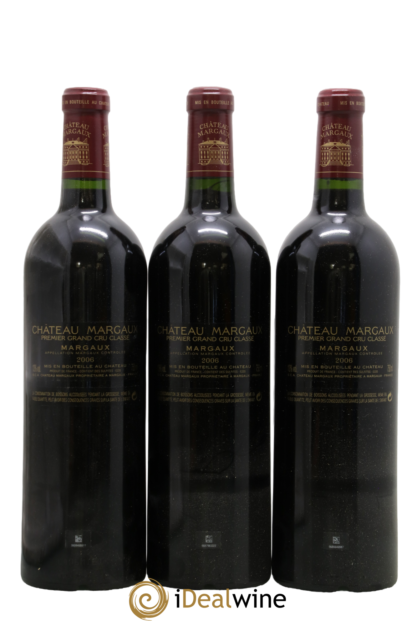 Château Margaux 1er Grand Cru Classé 2006 - Lot of 3 bottles - 1