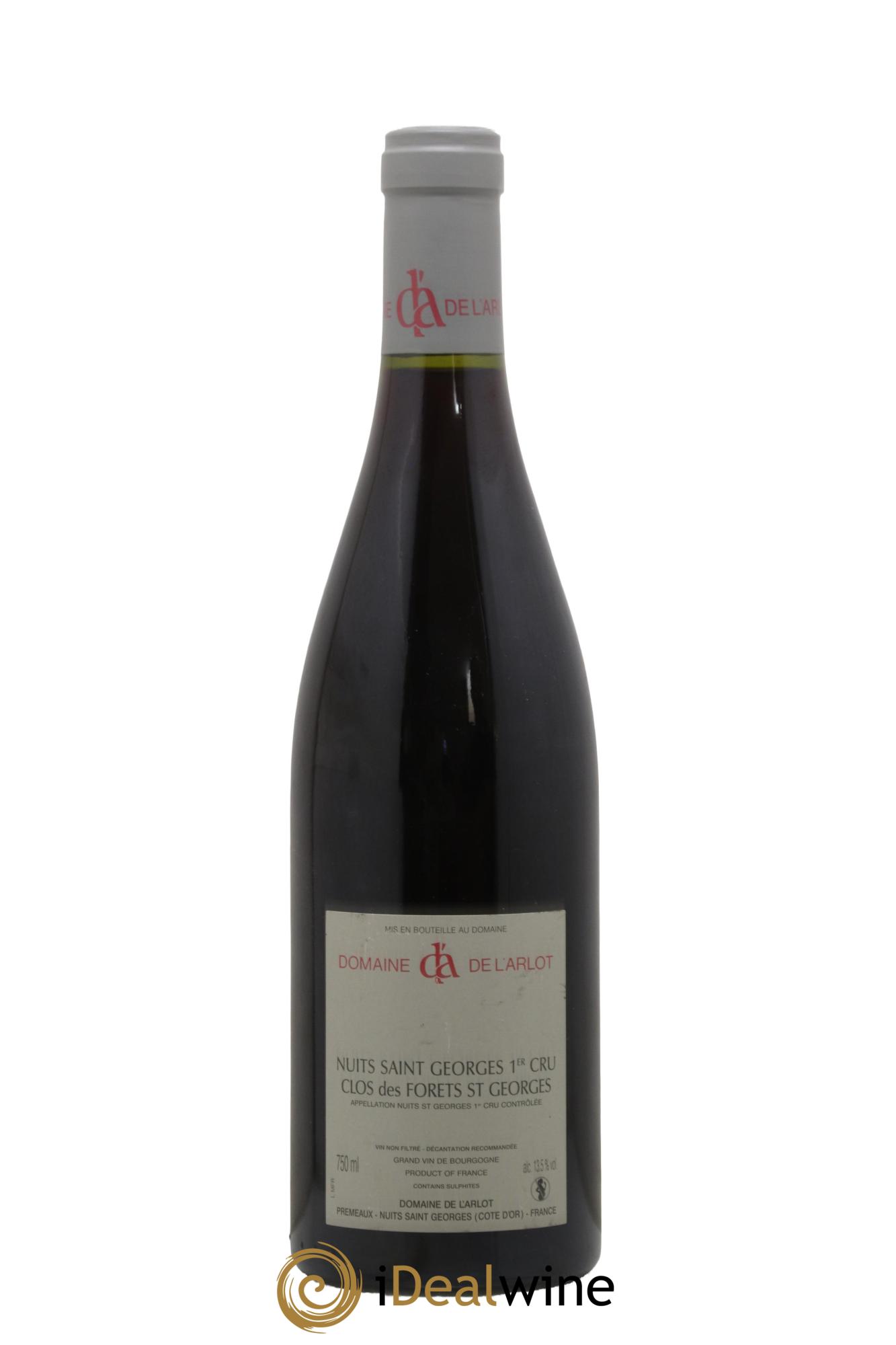 Nuits-Saint-Georges 1er Cru Clos des Forêts Saint-Georges Domaine de l'Arlot 2010 - Lotto di 1 bottiglia - 1