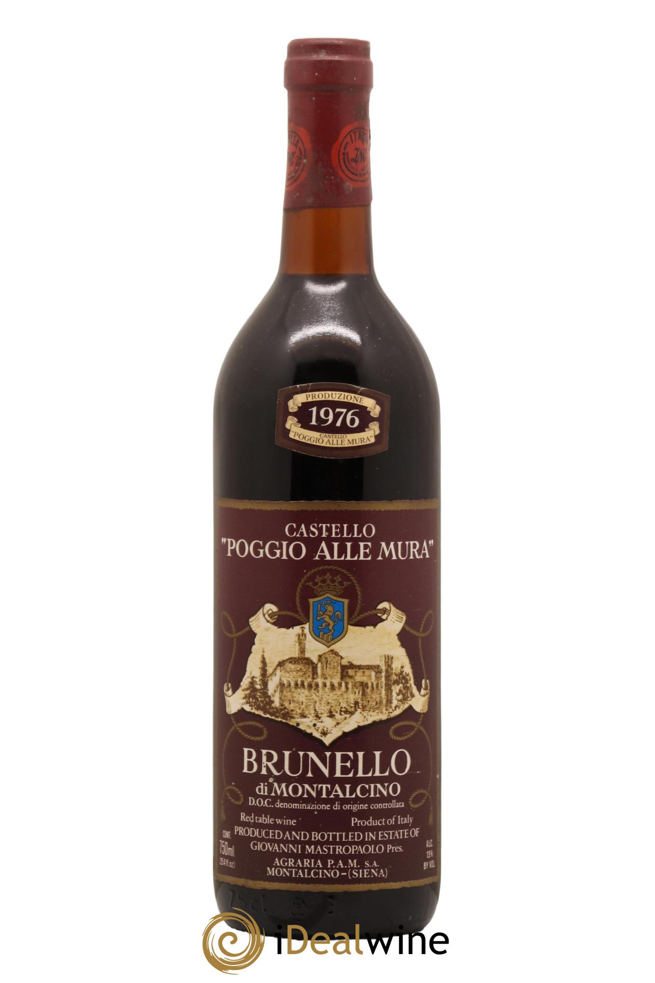 Brunello di Montalcino Poggio alle Mura 1976 - Lot de 1 bouteille - 0