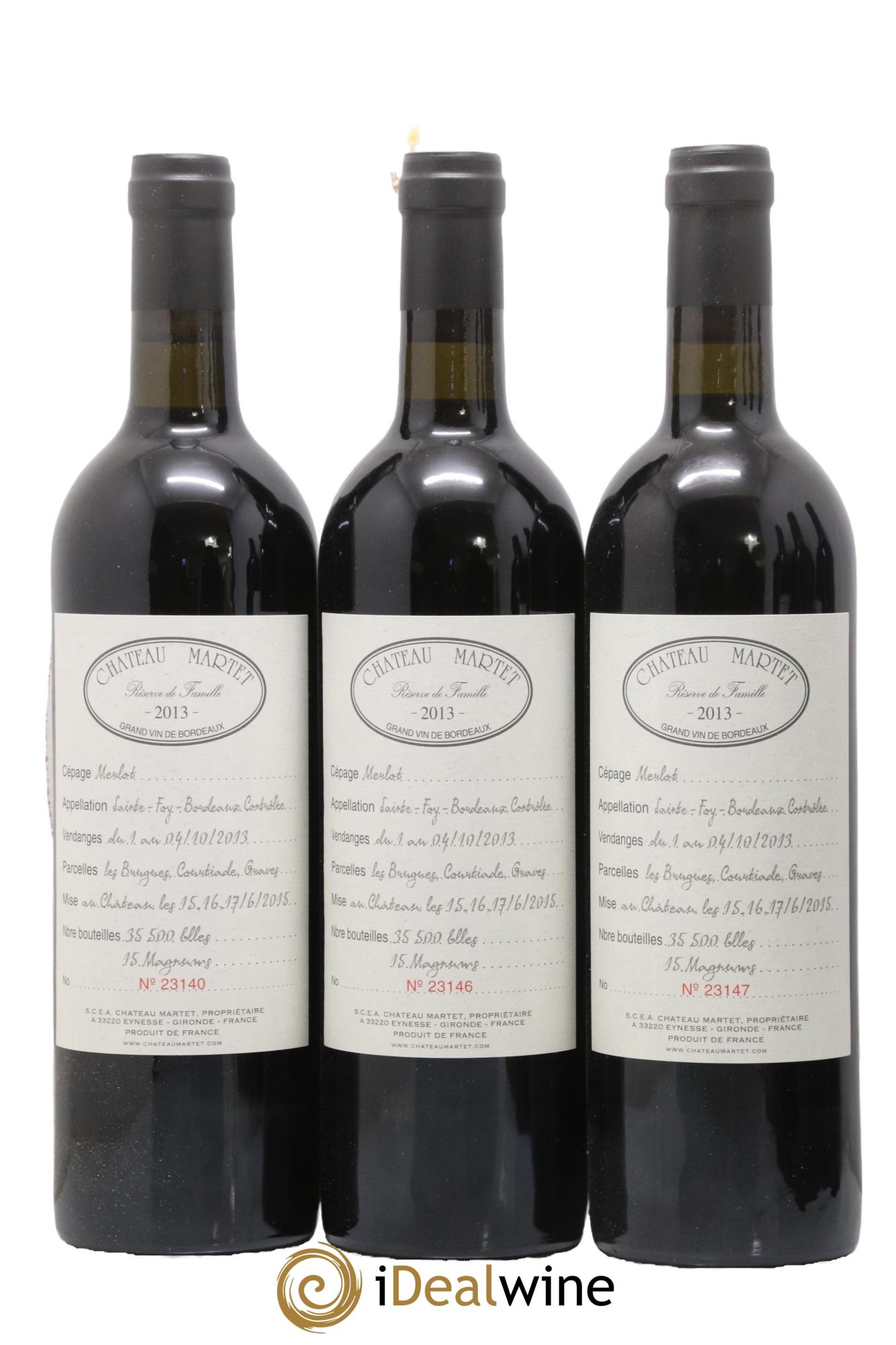 Château Martet 2013 - Posten von 6 Flaschen - 1